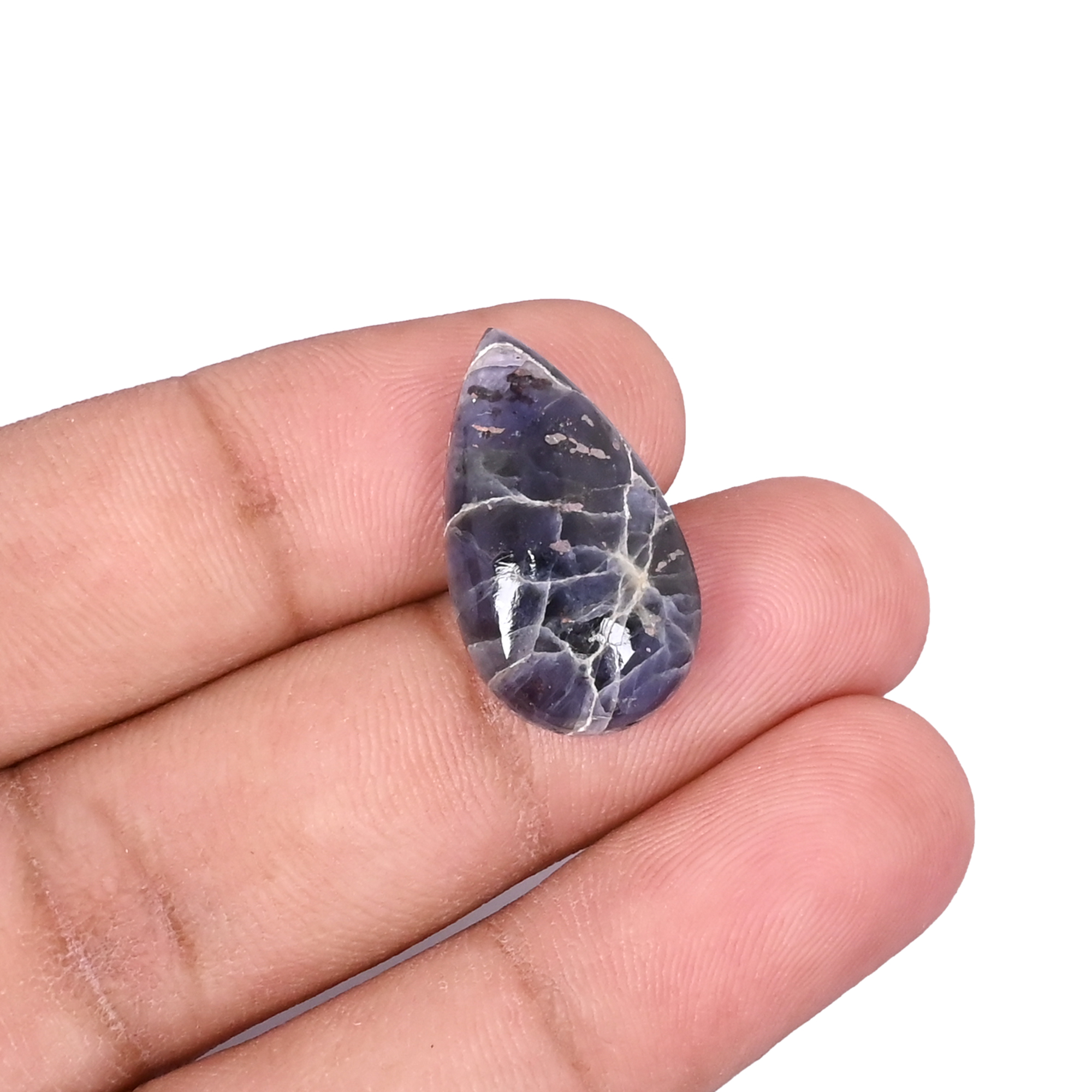 Pietersite 127 Carat 23x13mm Pear Shape Loose Gemstone