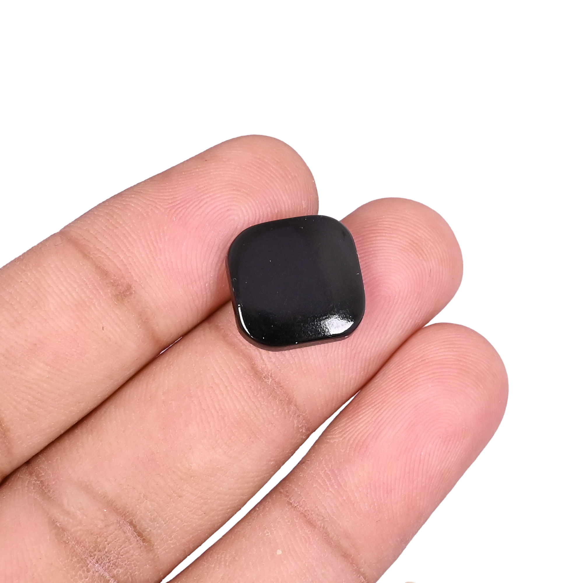 Natural Black Onyx Cushion Shape 13mm 58 Carat