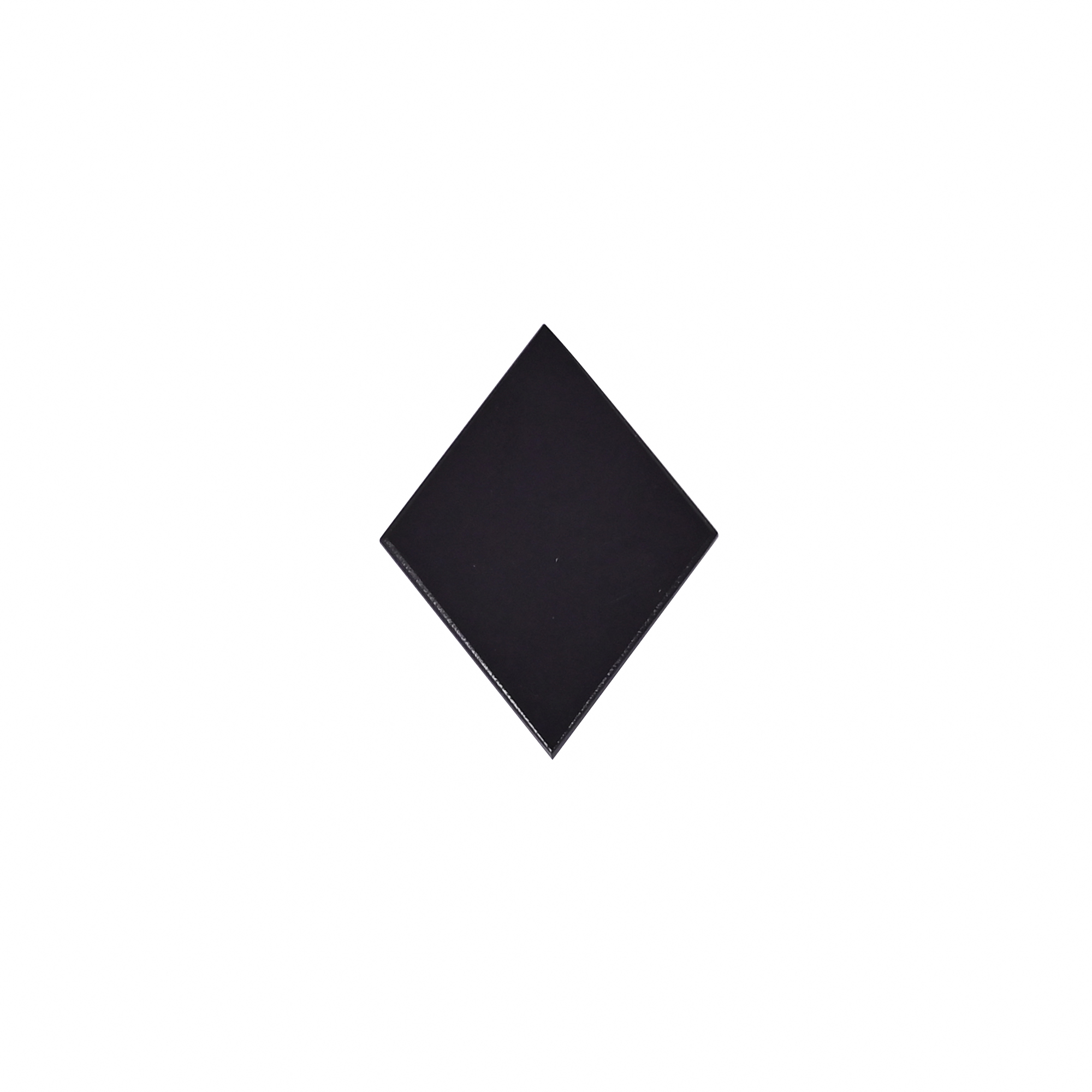 Black Onyx Rhombus Shape Kite Slice 32x24mm 1030 Cts