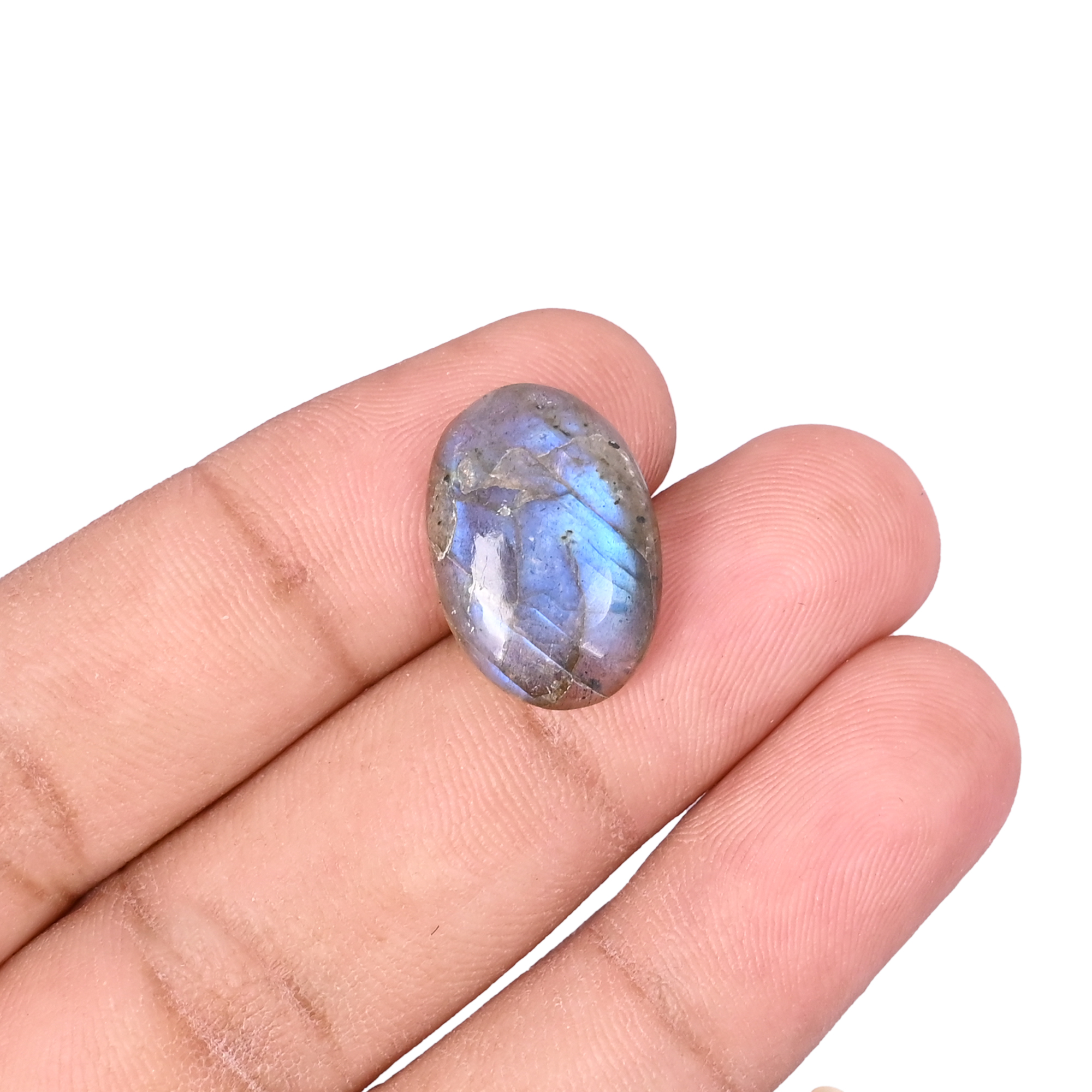 Natural Labradorite 97Carat 19x13mm Oval Shape Loose Gemstone