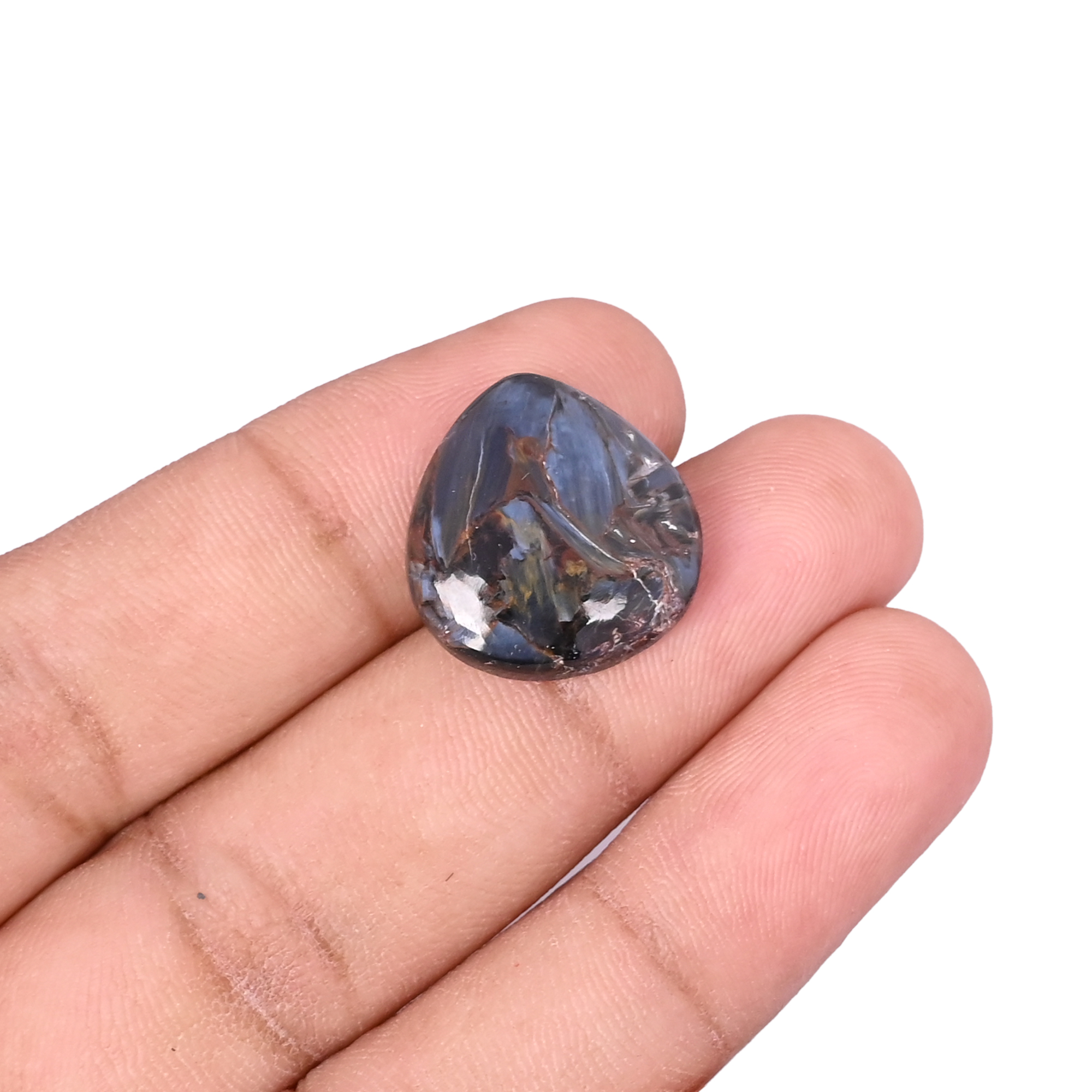 Pietersite 1310 Carat 19x18mm Heart Shape Loose Gemstone