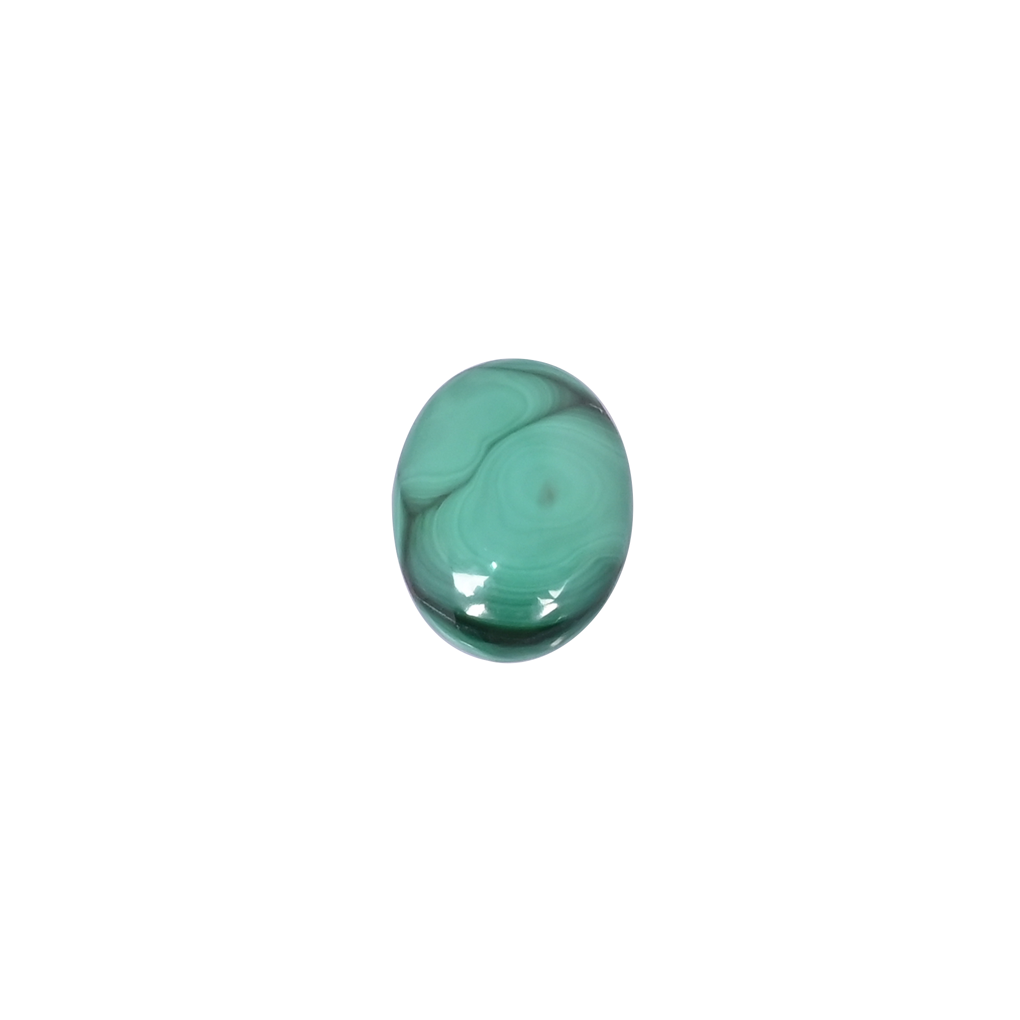 Natural Malachite 203 Carat 20X16mm Oval Shape Loose Gemstone
