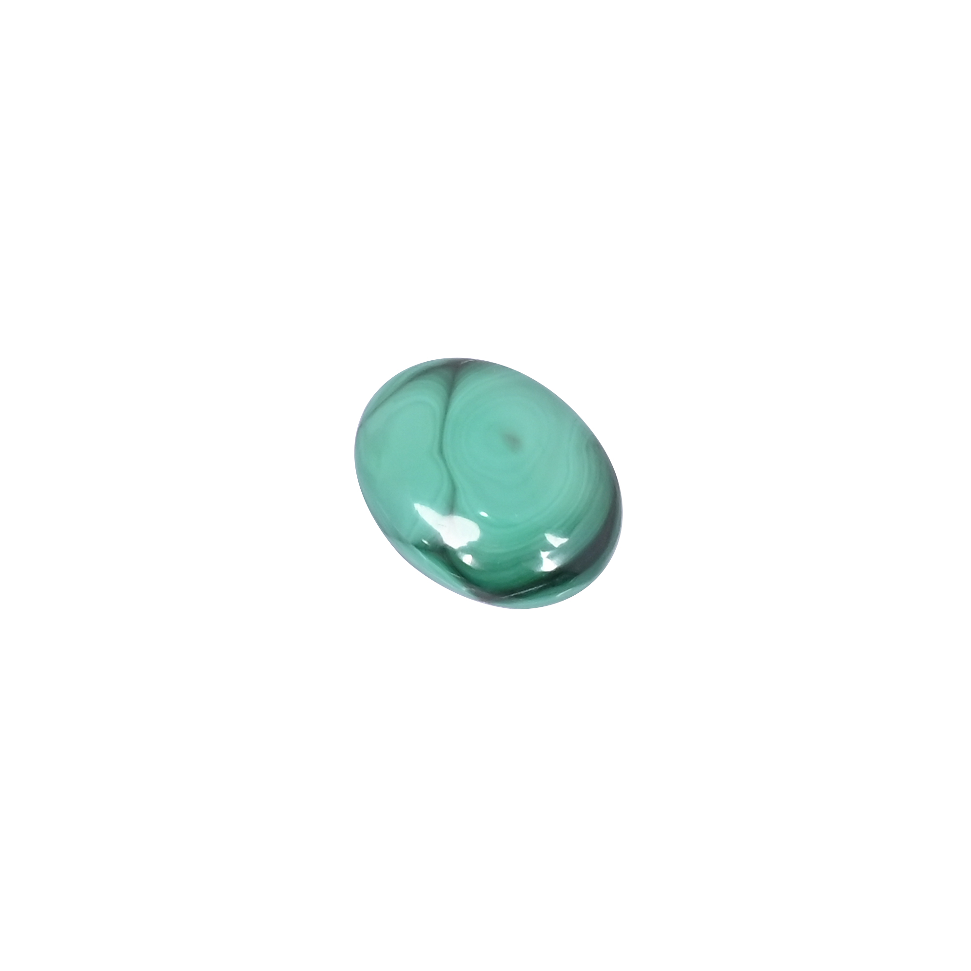 Natural Malachite  203 Carat 20X16mm Oval Shape Loose Gemstone