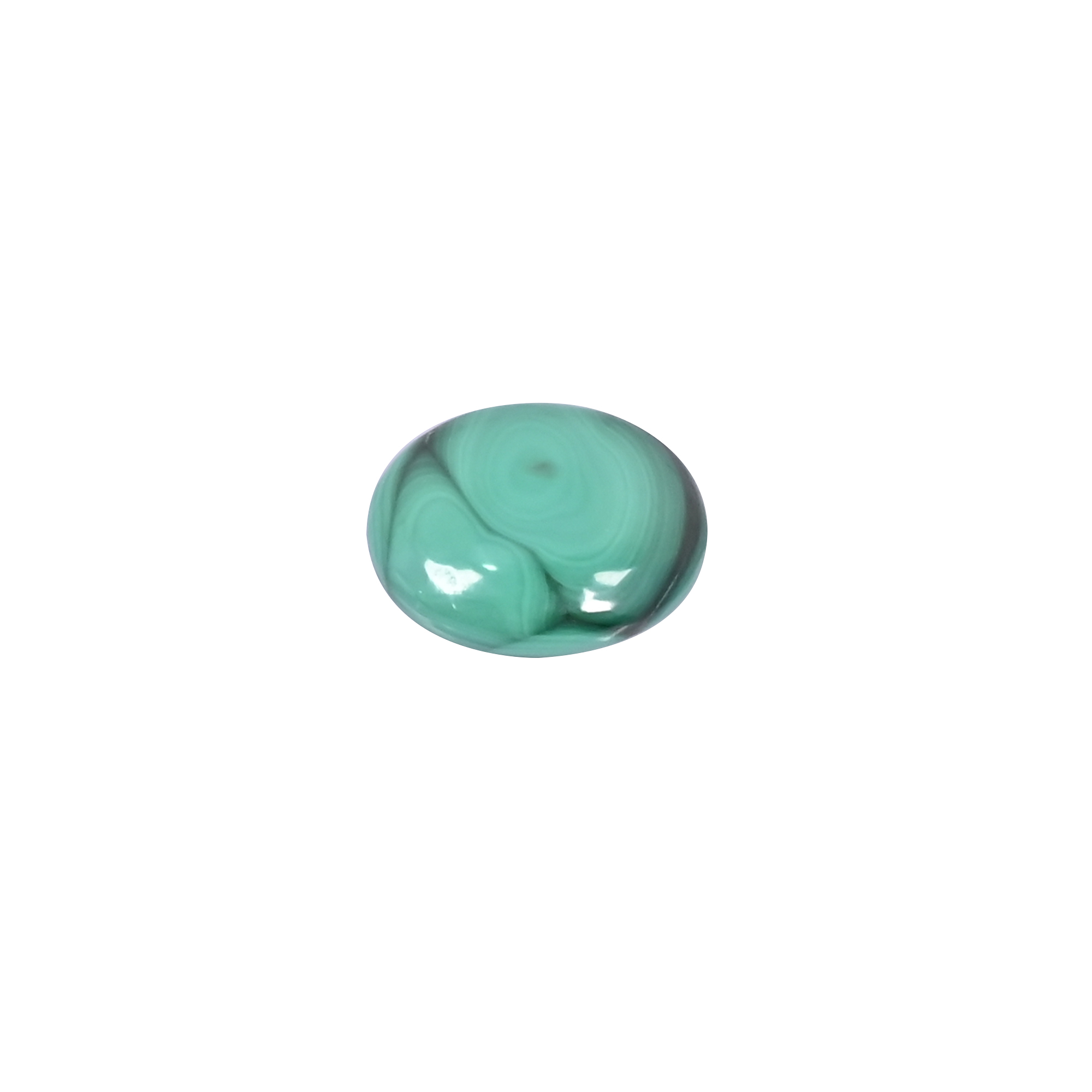 Natural Malachite  203 Carat 20X16mm Oval Shape Loose Gemstone
