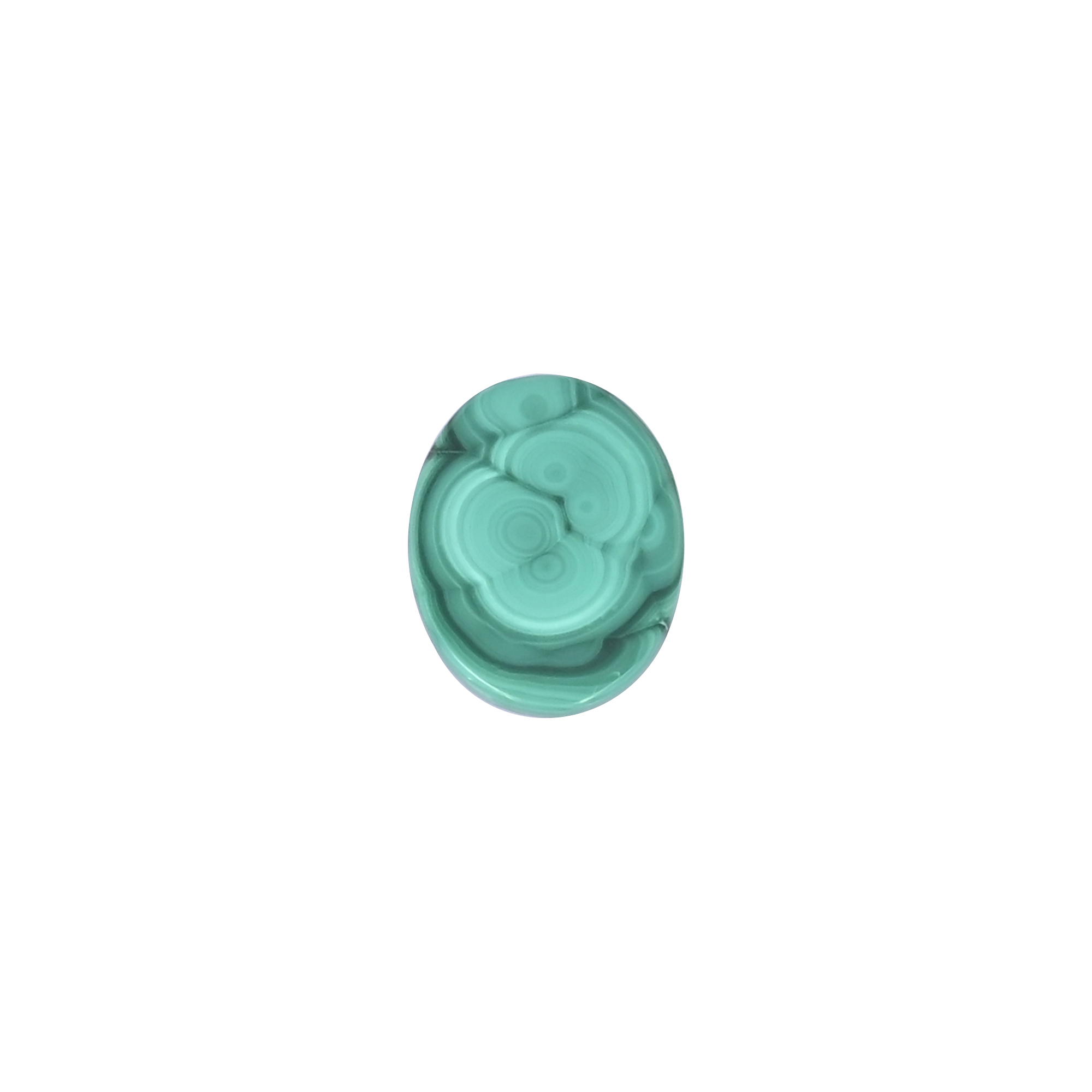 Natural Malachite  203 Carat 20X16mm Oval Shape Loose Gemstone
