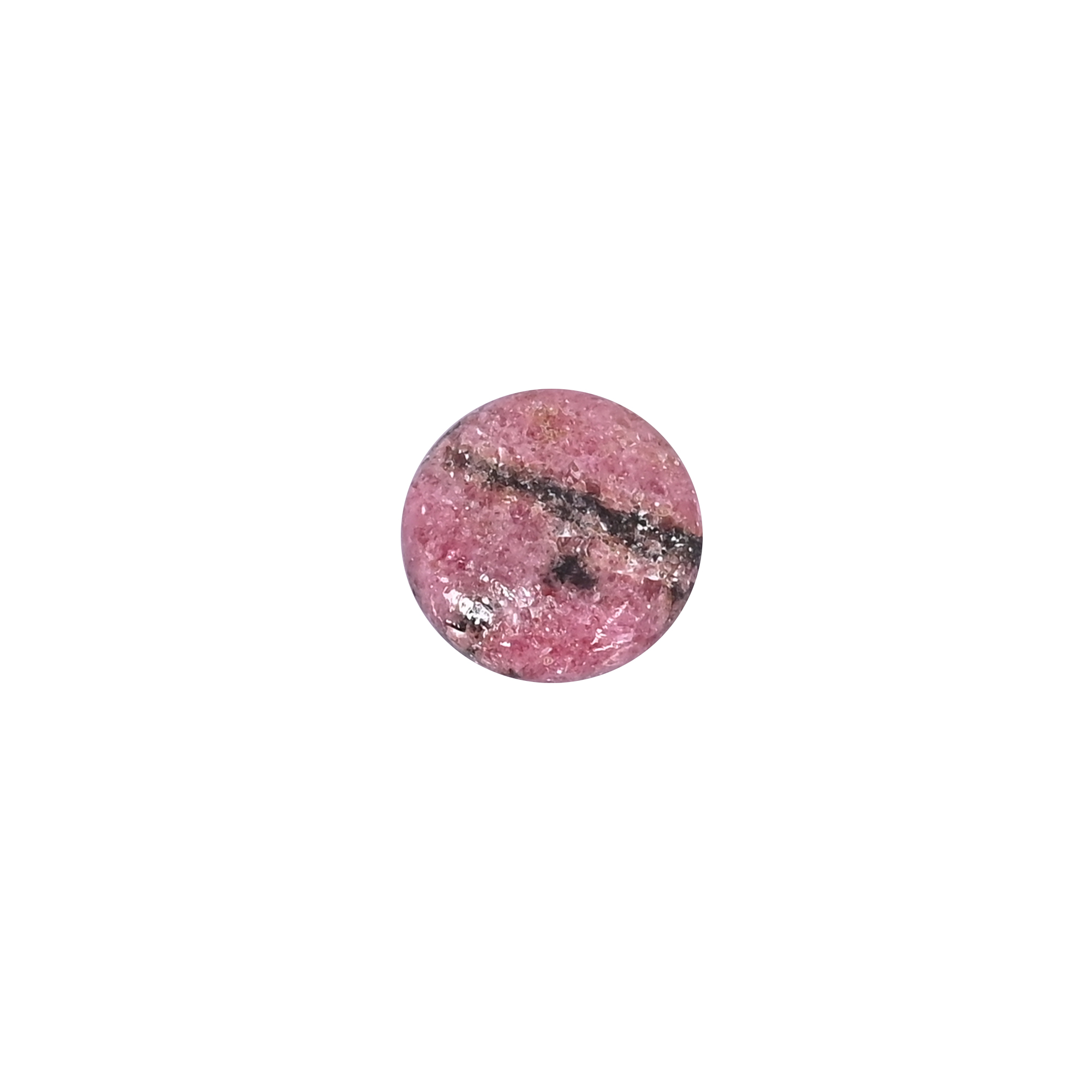 Natural Rhodonite Round Shape 15mm 1060 Carat