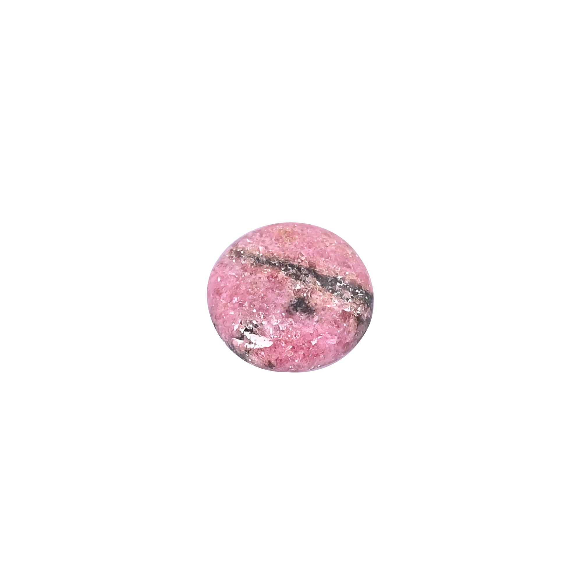 Natural Rhodonite Round Shape 15mm 1060 Carat