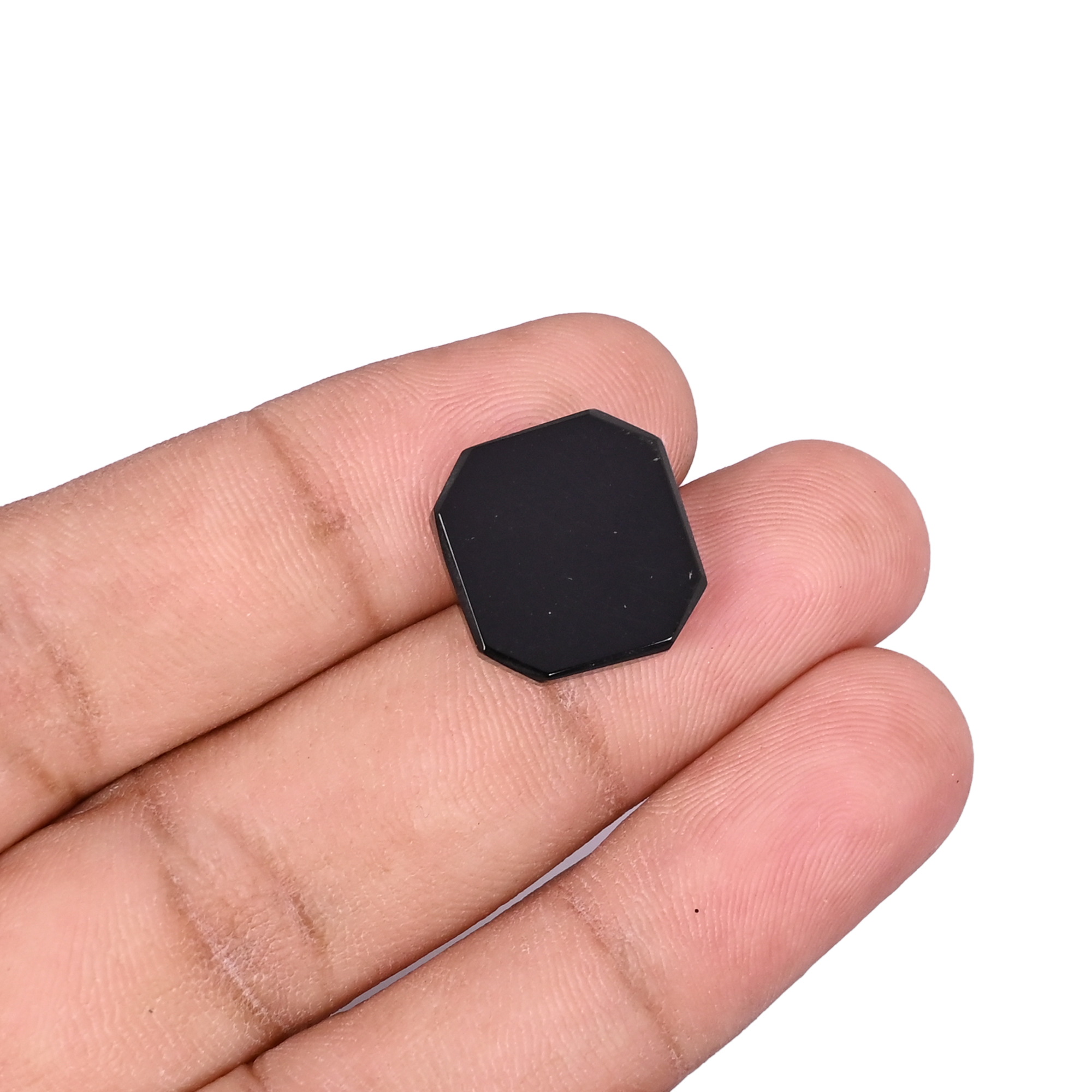 Black Onyx  8 Carat  15x15  Octagon  Shape Loose Gemstone