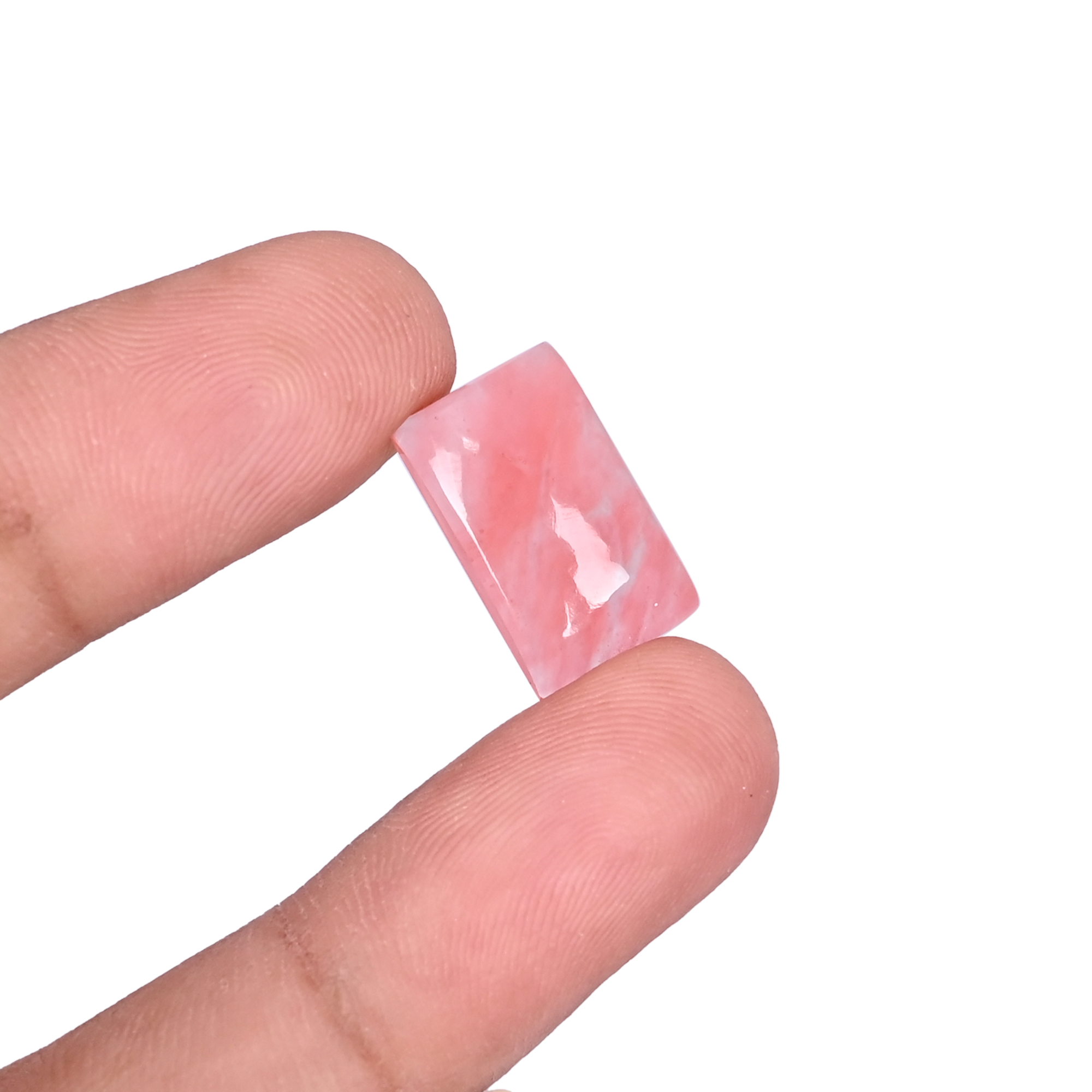 Charry Crackle Glass Gemstone Rectangle Shape 68 Carat 17x10mm