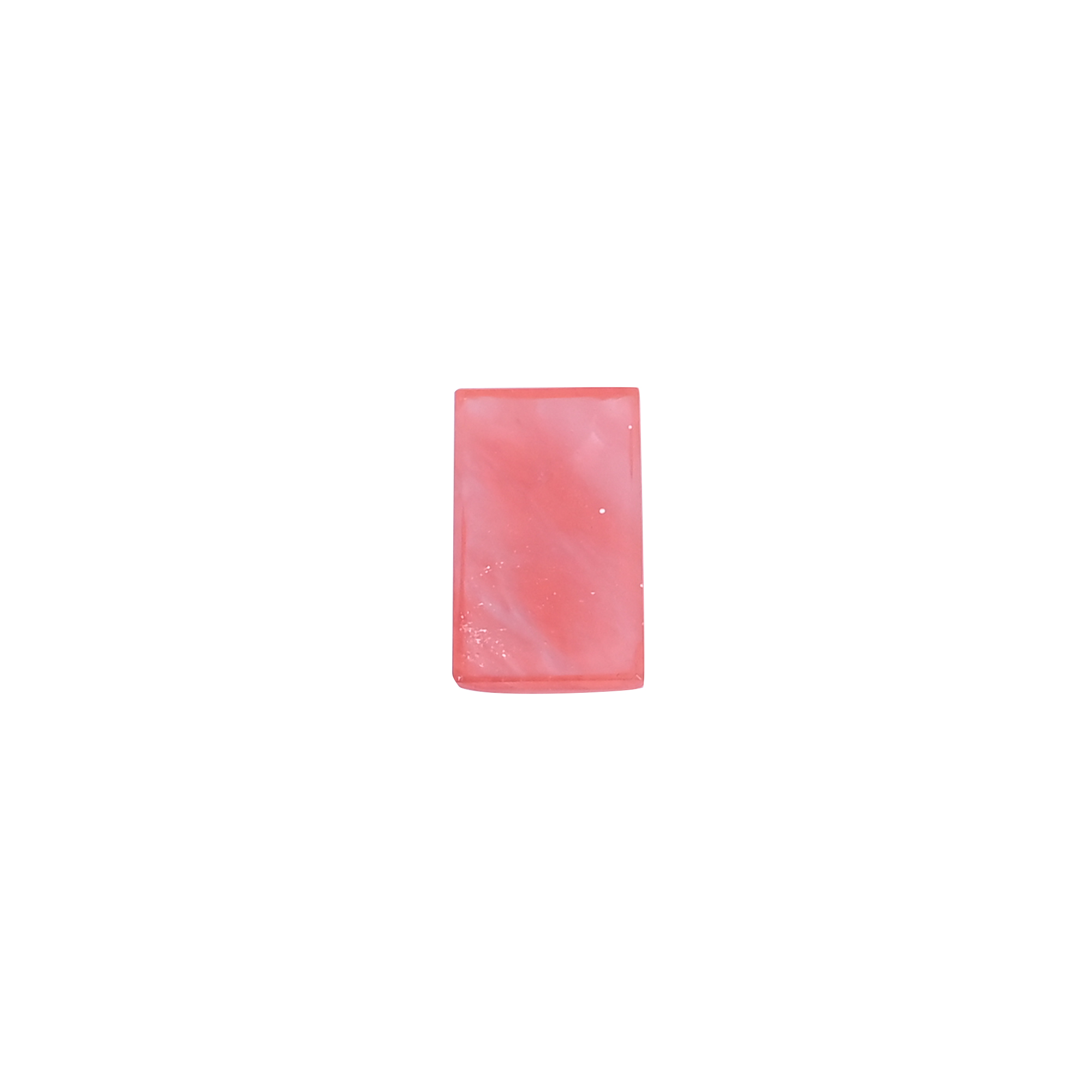 Charry Crackle Glass Gemstone Rectangle Shape 68 Carat 17x10mm