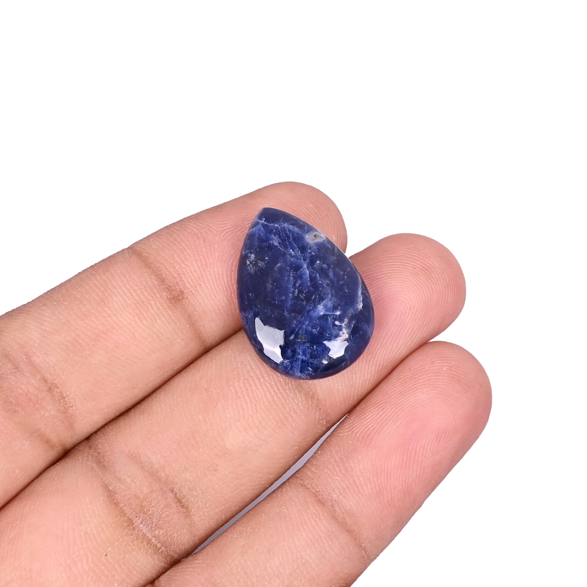Natural Sodalite 1155 Carat 23x16mm Pear Shape Loose Gemstone