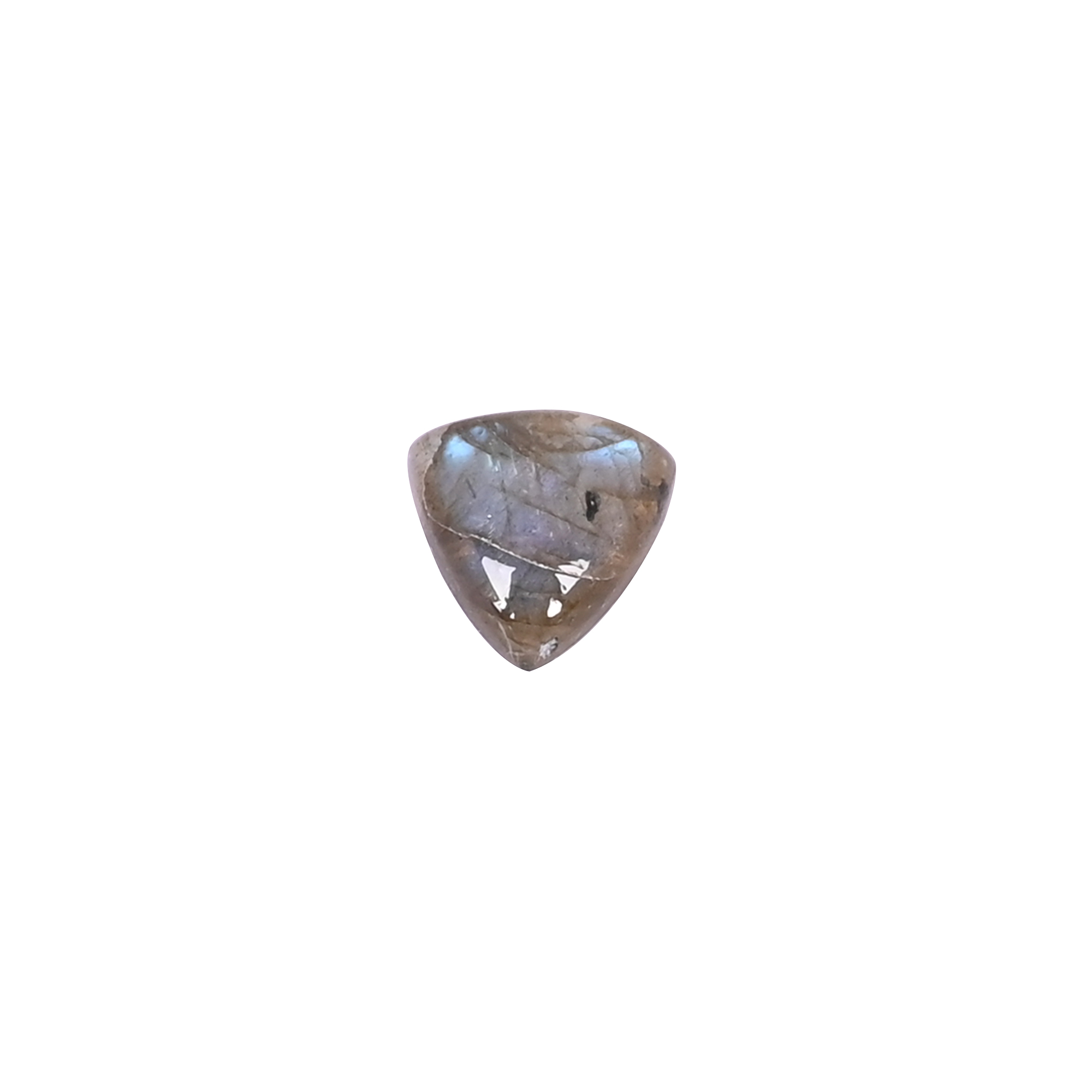 Labradorite Gemstone Trillion Shape 390 Carat 11mm