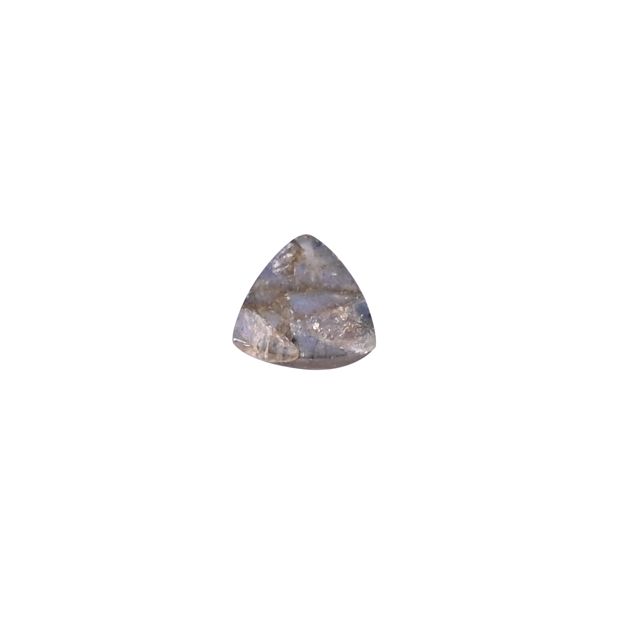Labradorite Gemstone Trillion Shape 390 Carat 11mm