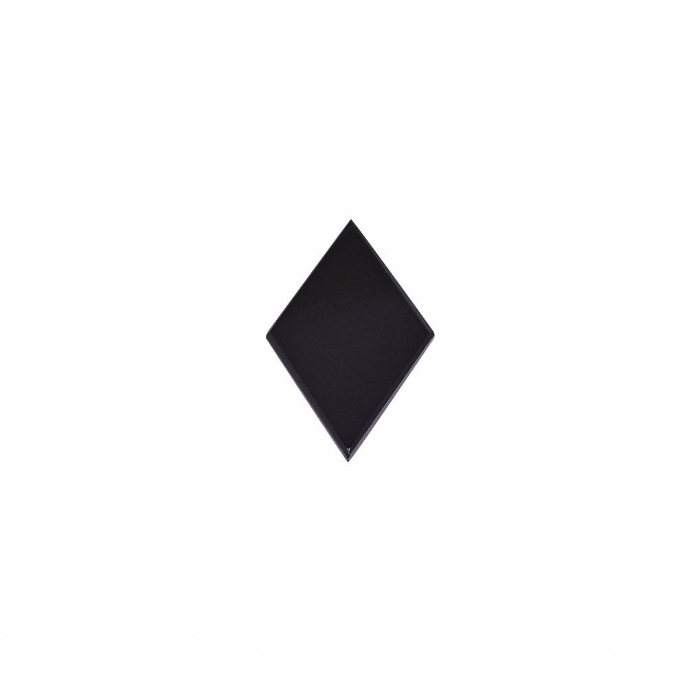 Image of Black Onyx  3.8 Carat  20x13mm Rhombus Shape Loose Gemstone