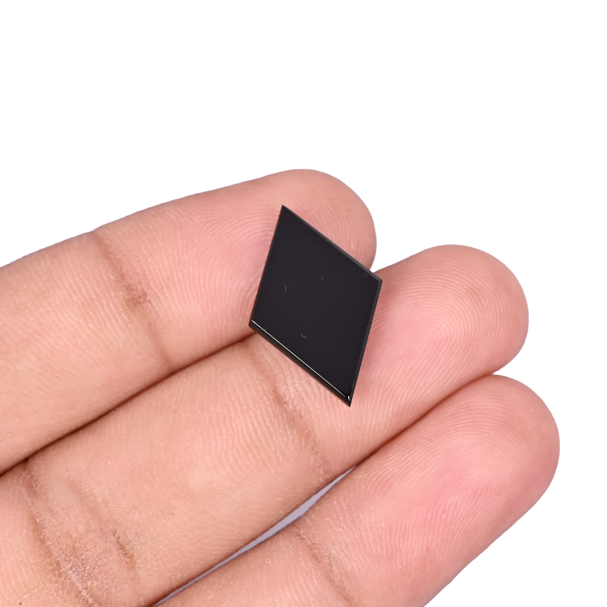 Black Onyx  38 Carat  20x13mm Rhombus Shape Loose Gemstone