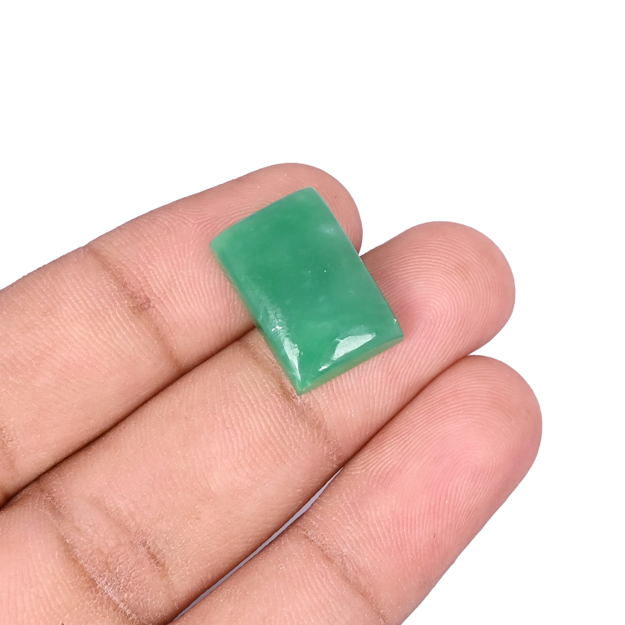 Chrysoprase 117 Carat 18x12mm Rectangle Shape Loose Gemstone