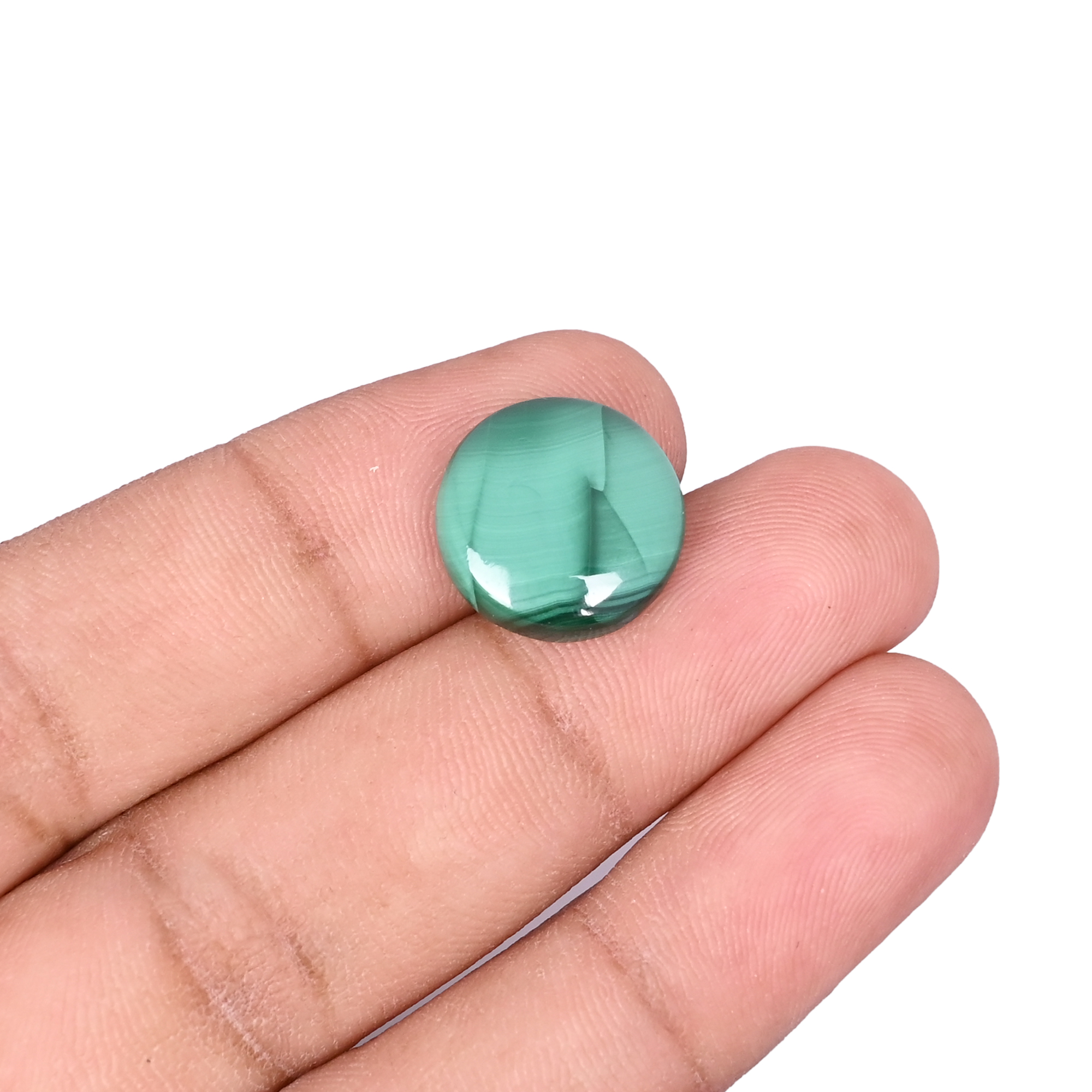 Malachite Gemstone Round Shape 1150 Carat 15mm