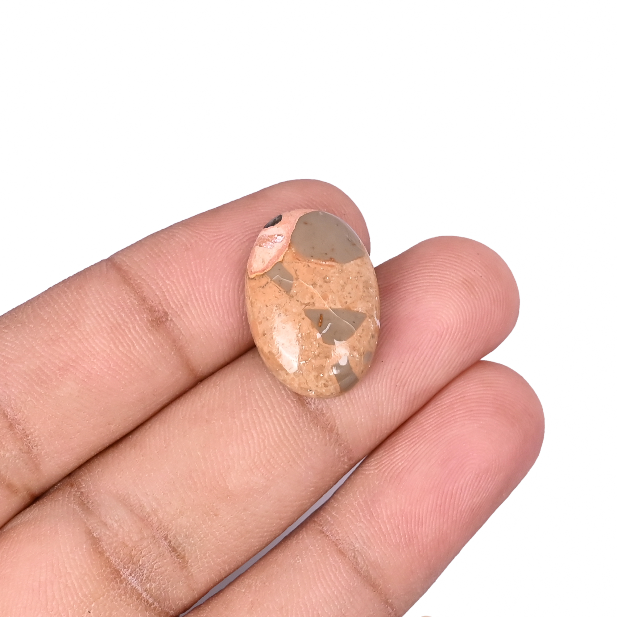 American Picture Jasper Gemstone Oval Shape 1370 Carat 20x14mm