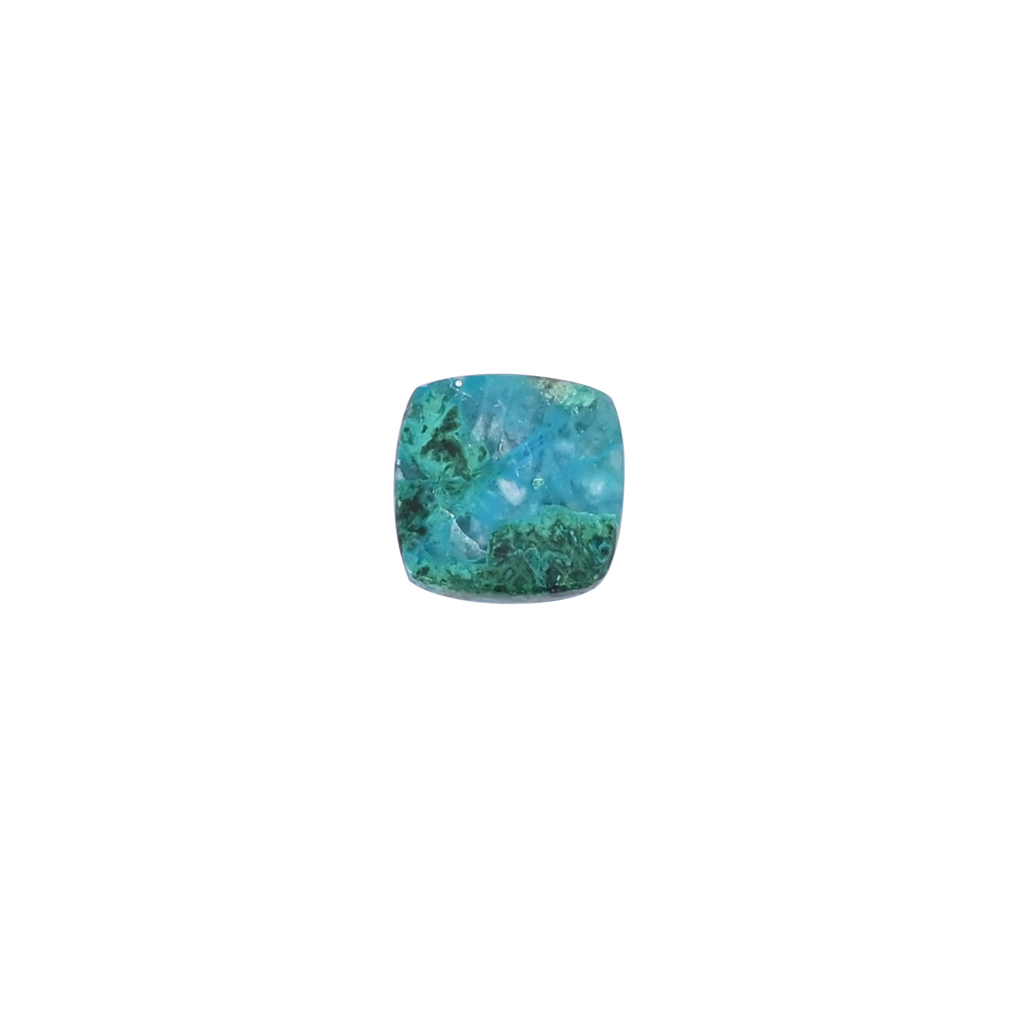 Natural Chrysocolla Cushion Cabochon 12mm 75 Cts
