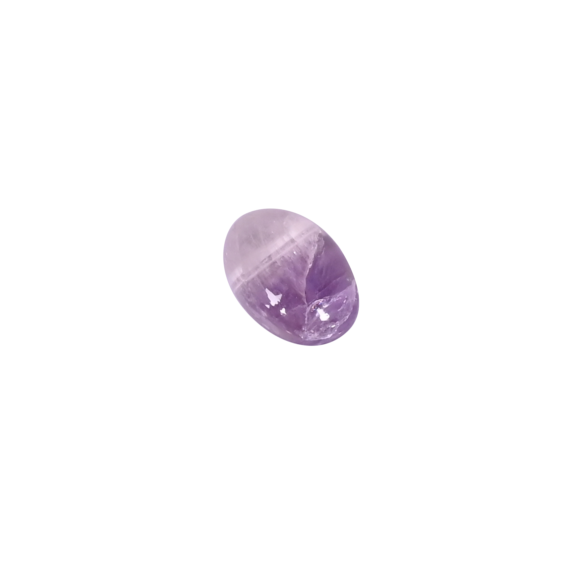 Bio Amethyst 58 Carat 14x10mm Oval Shape Loose Gemstone