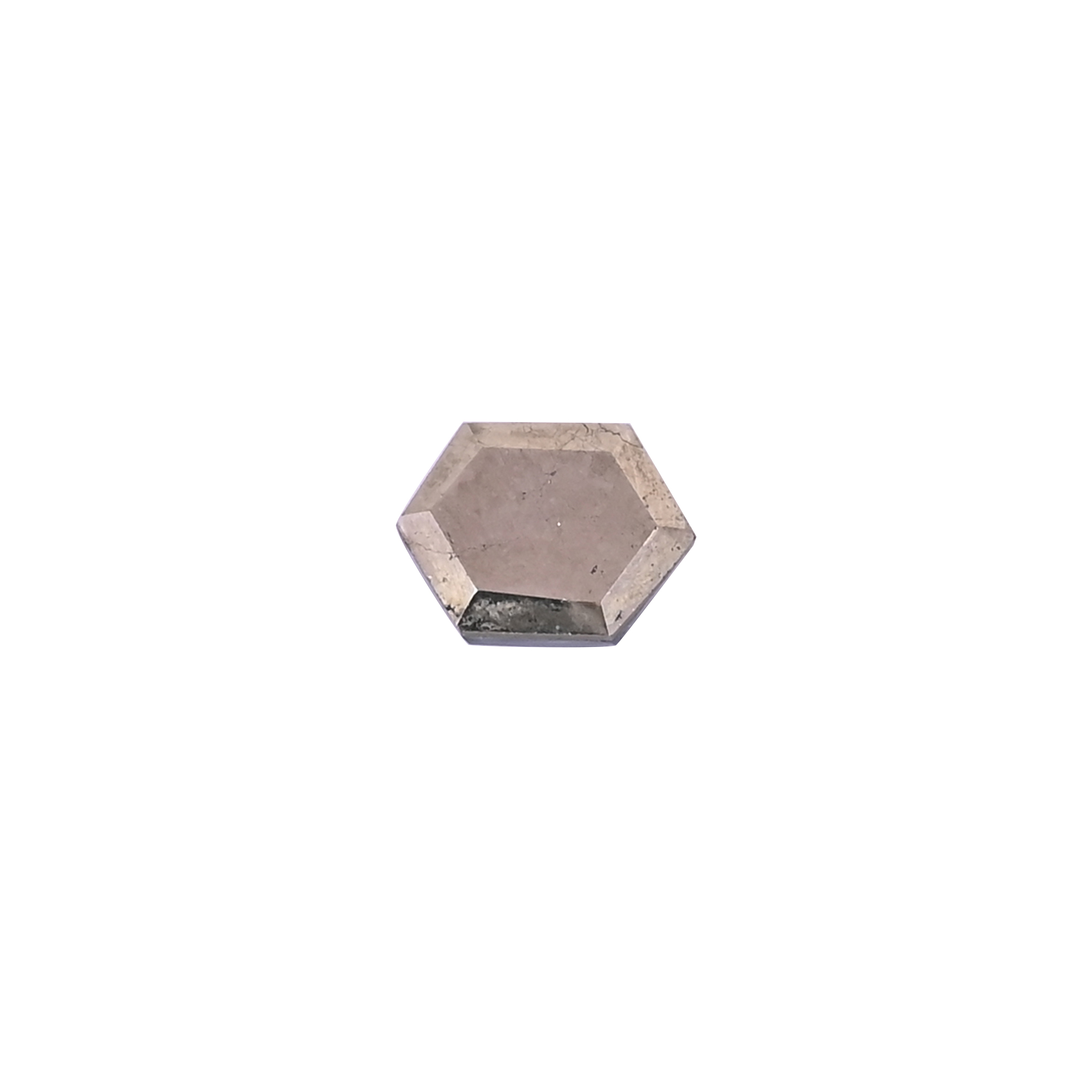 Pyrite Cluster Doublet 455 Carat 11x8mm Hexagon Shape Loose Gemstone
