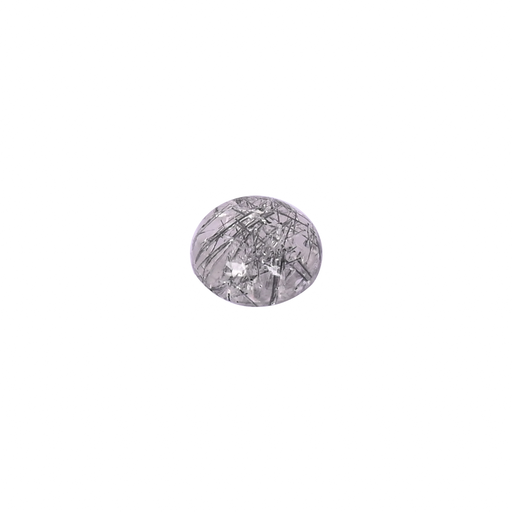 Black Rutile 36 Carat 10mm Round Shape Loose Gemstone