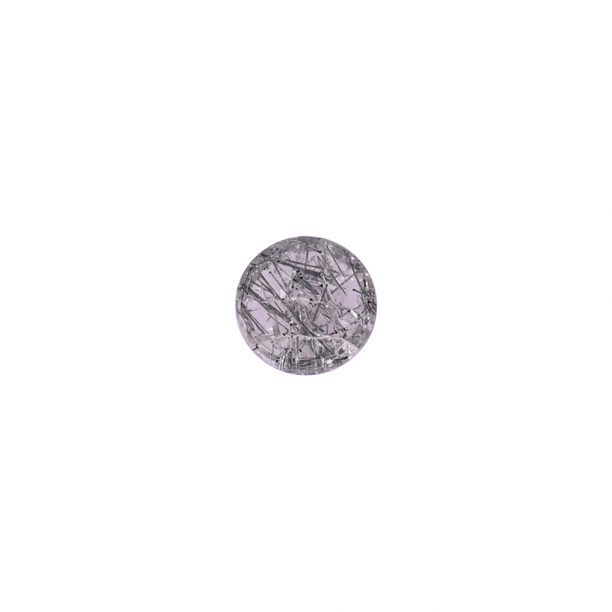 Black Rutile 36 Carat 10mm Round Shape Loose Gemstone