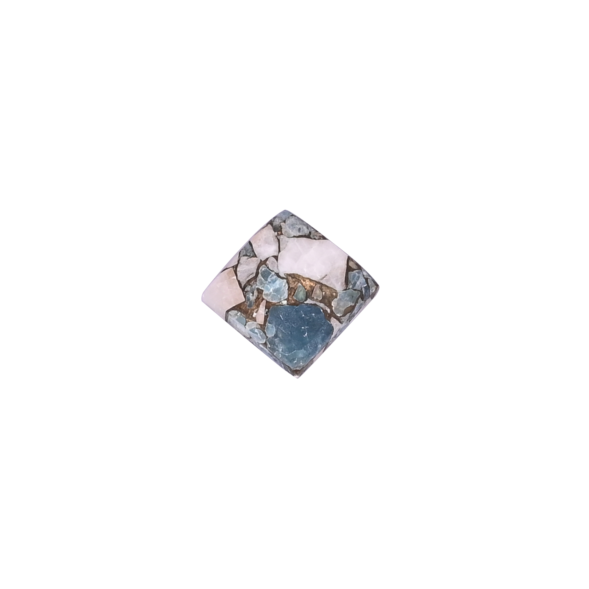 Apatite Calcite Mojave 63 Carat 11mm Square Shape Loose Gemstone