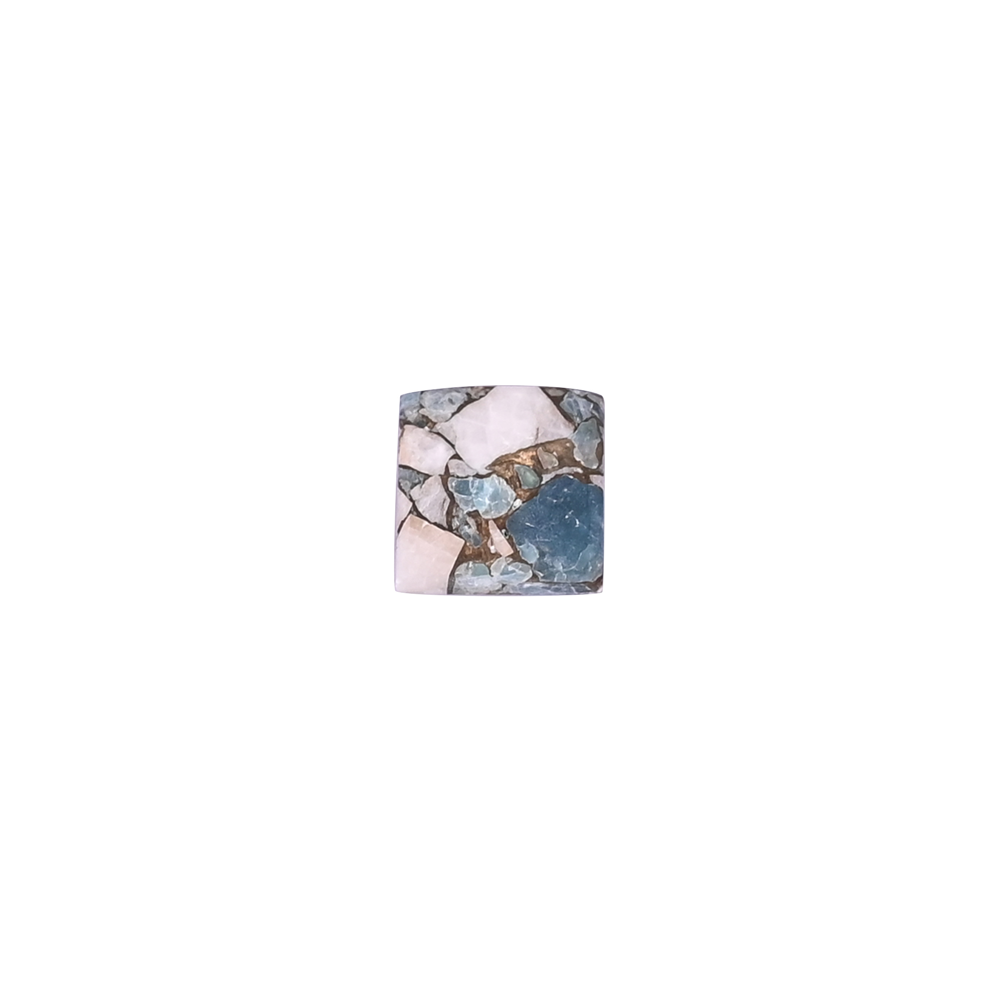 Apatite Calcite Mojave 63 Carat 11mm Square Shape Loose Gemstone
