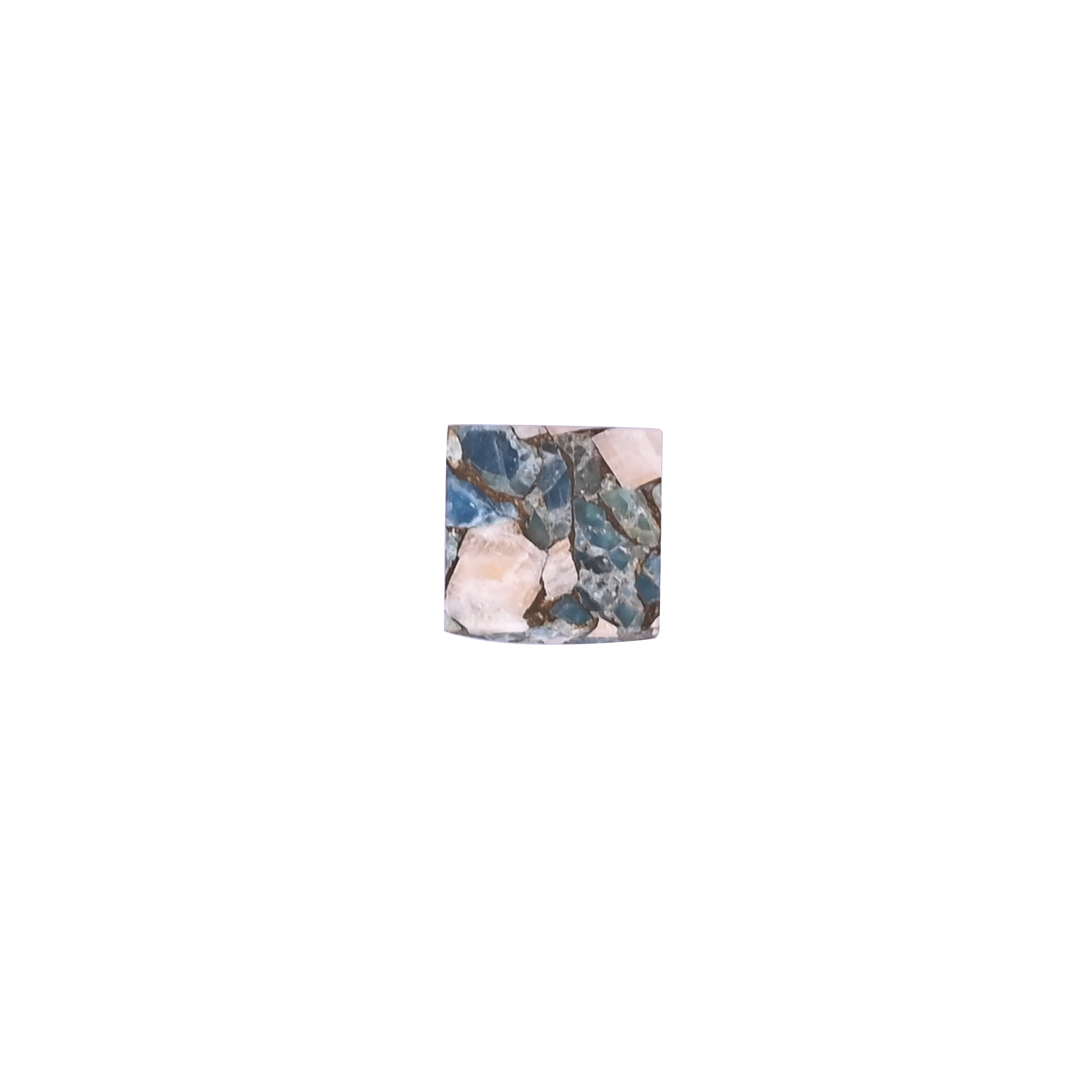 Apatite Calcite Mojave 63 Carat 11mm Square Shape Loose Gemstone