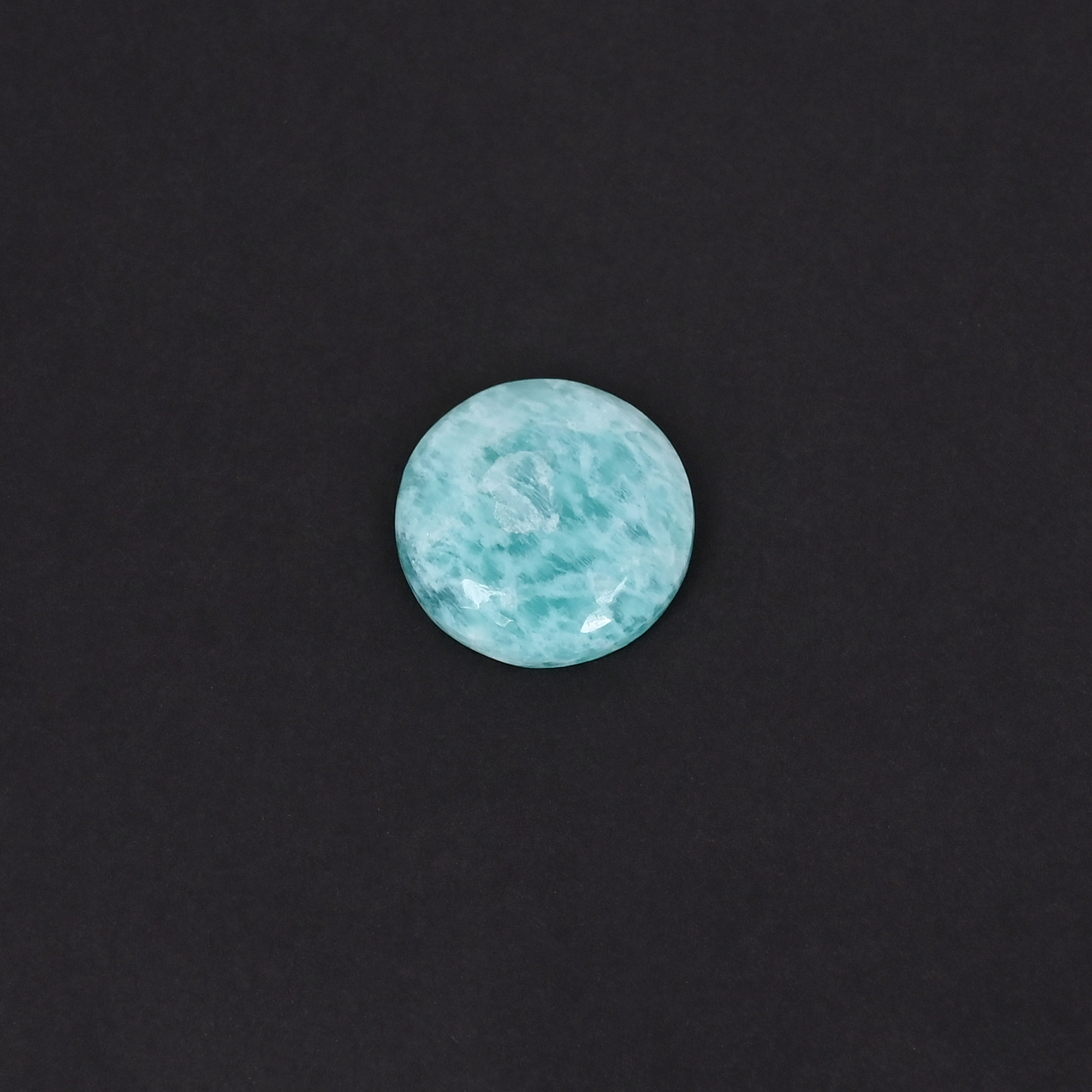 Natural Amazonite 85 Carat 15mm Round Shape Loose Gemstone