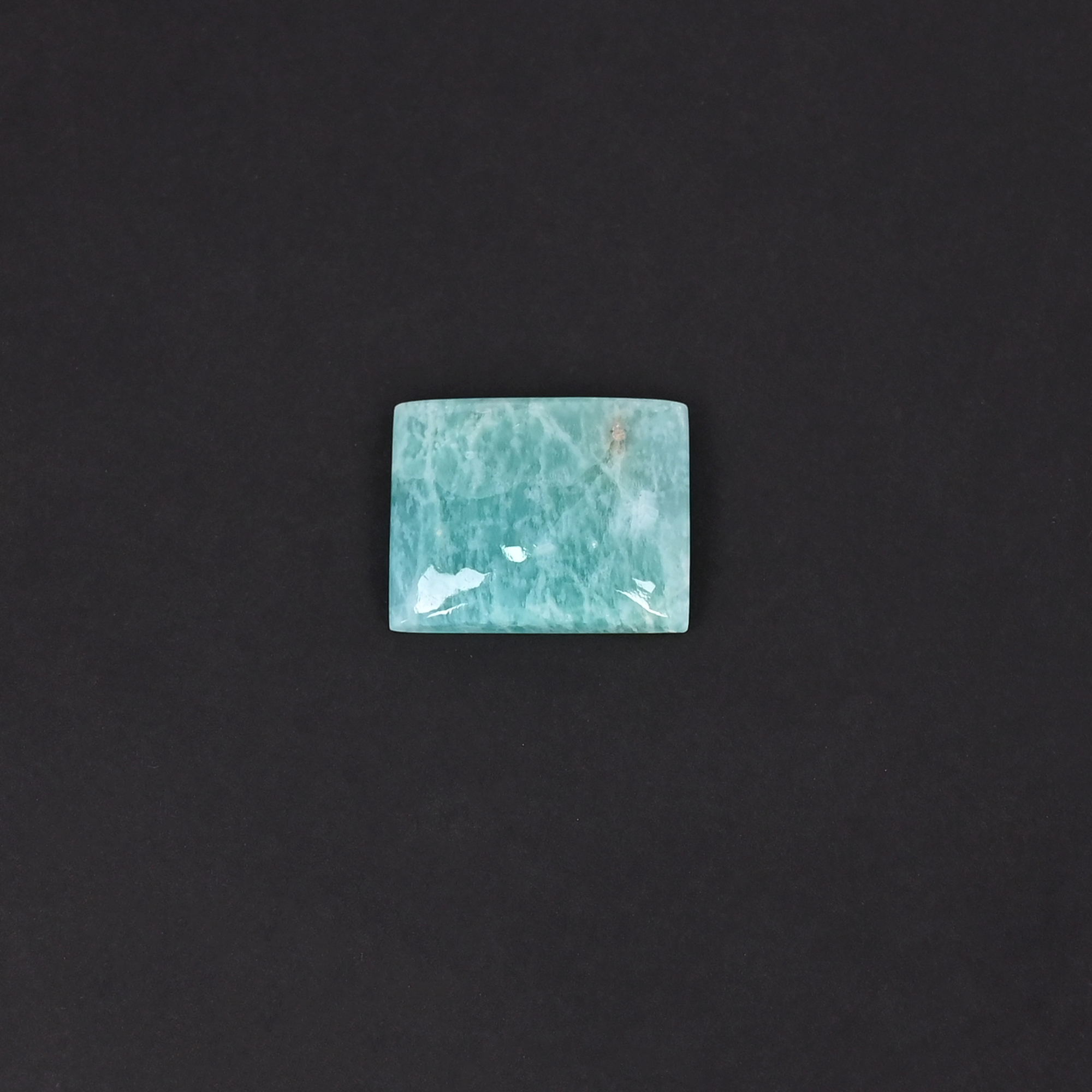 Natural Amazonite  163 Carat 19x15mm Rectangle Shape Loose Gemstone