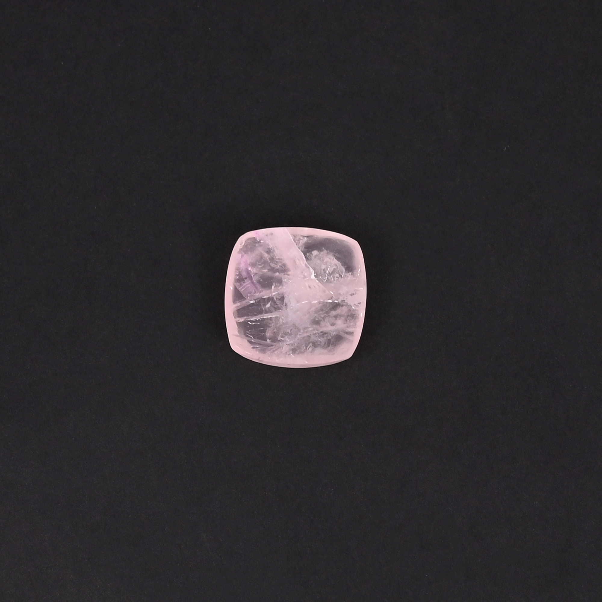 Natural Rose Quartz 10 Carat 15mm Cushion Shape Loose Gemstone