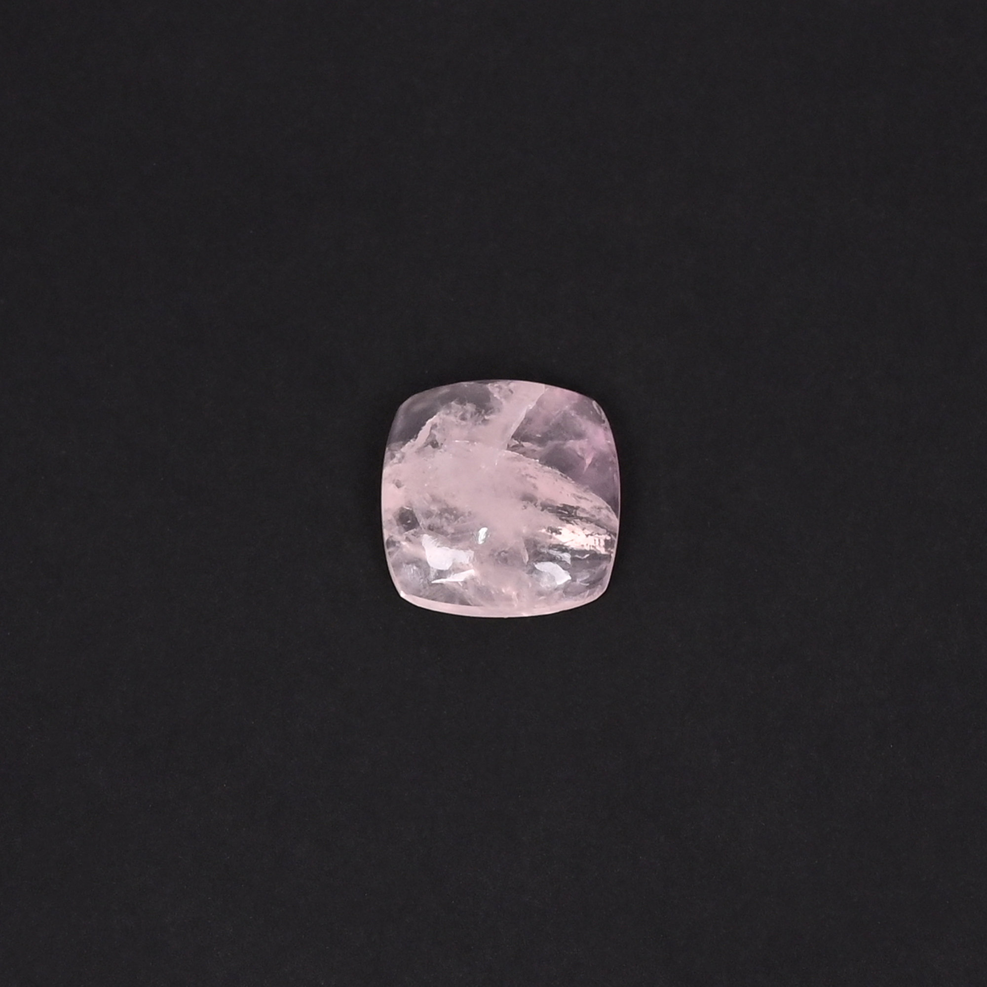 Natural Rose Quartz 10 Carat 15mm Cushion Shape Loose Gemstone