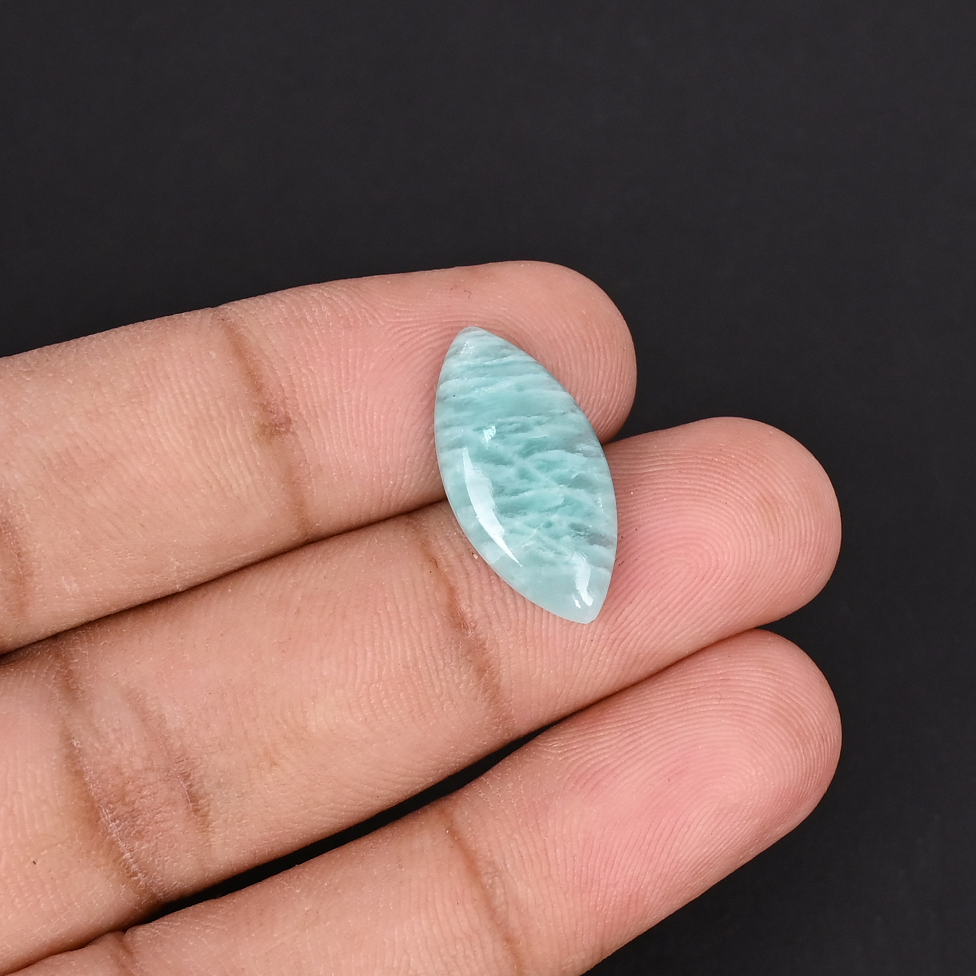 Amazonite Gemstone Marquise Shape 51 Carat 10x20mm