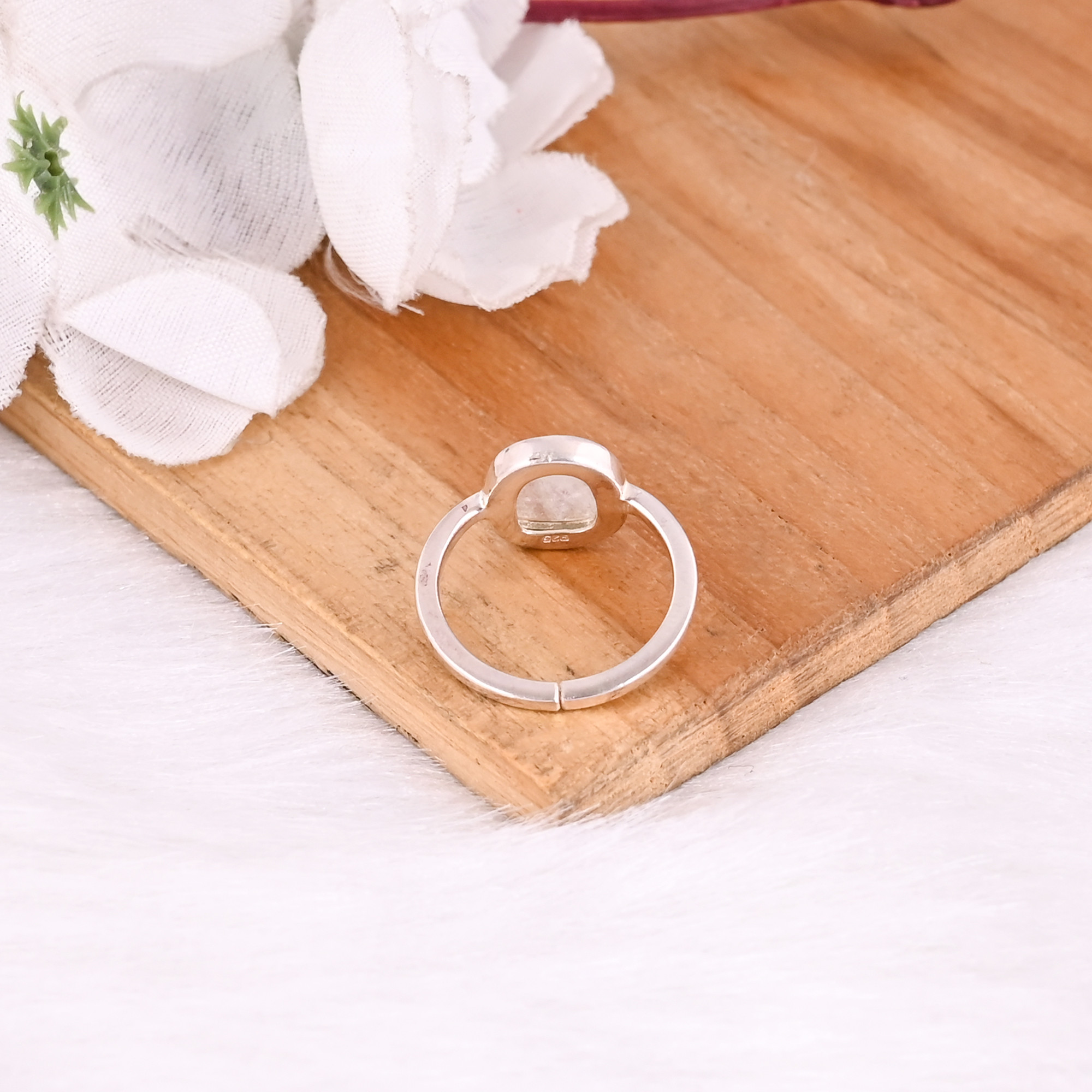 925 Sterling Silver Natural Rainbow Moonstone Gemstone Adjustable Handmade Designer Bridal Gift Statement Jewelry Fine Rings