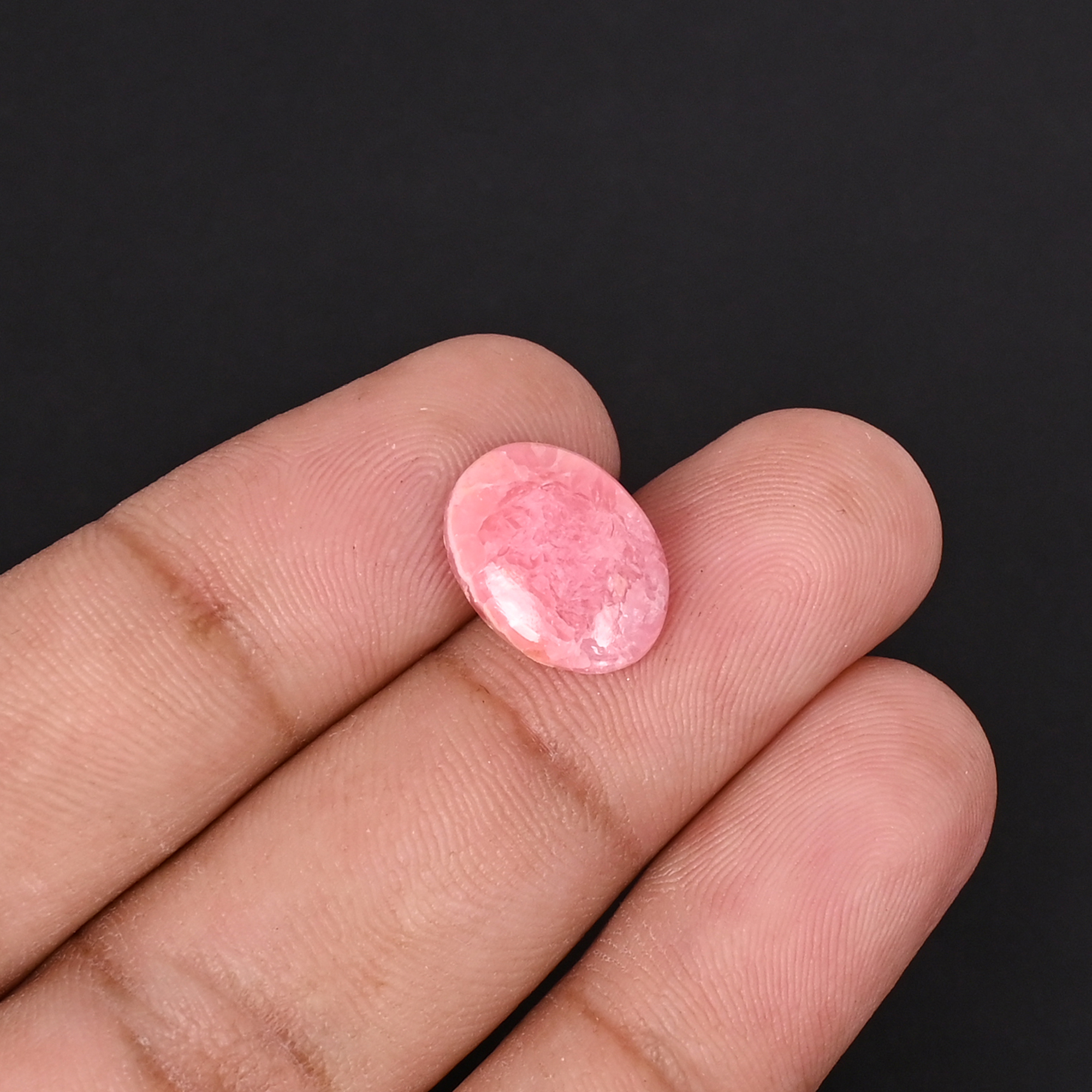 Rhodochrosite 5 Carat 10X13 mm Oval Shape Loose Gemstone