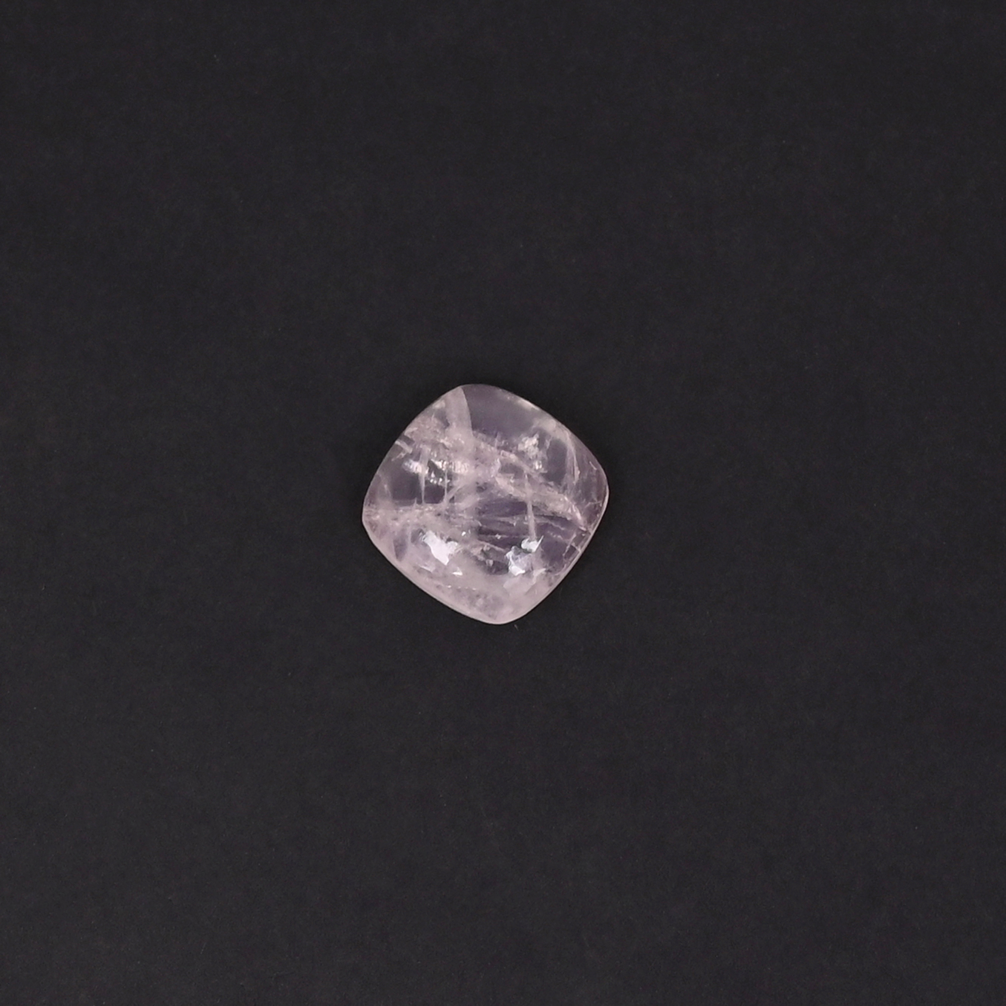 Natural Rose Quartz 6 Carat  12mm Cushion Shape Loose Gemstone