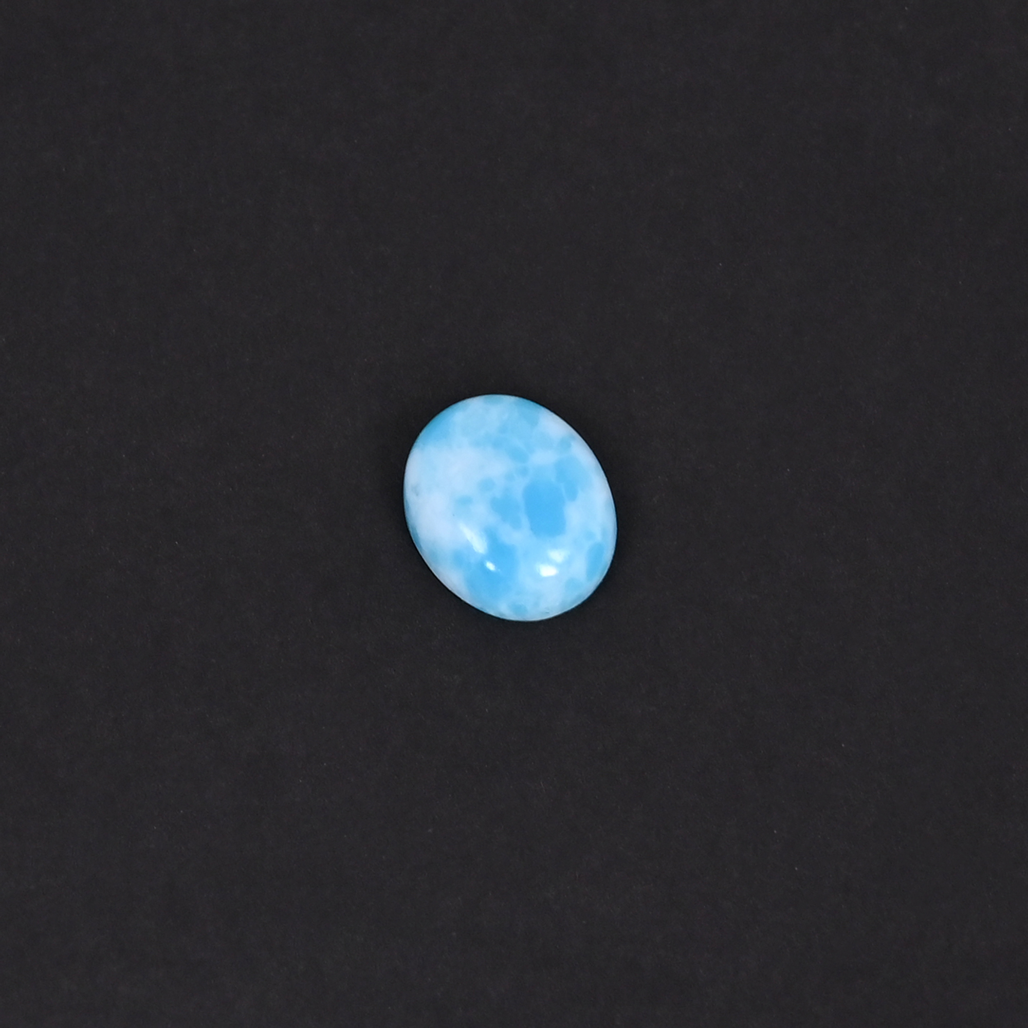 Synthetic Larimar Gemstone Oval Shape 220 Carat 8x10mm