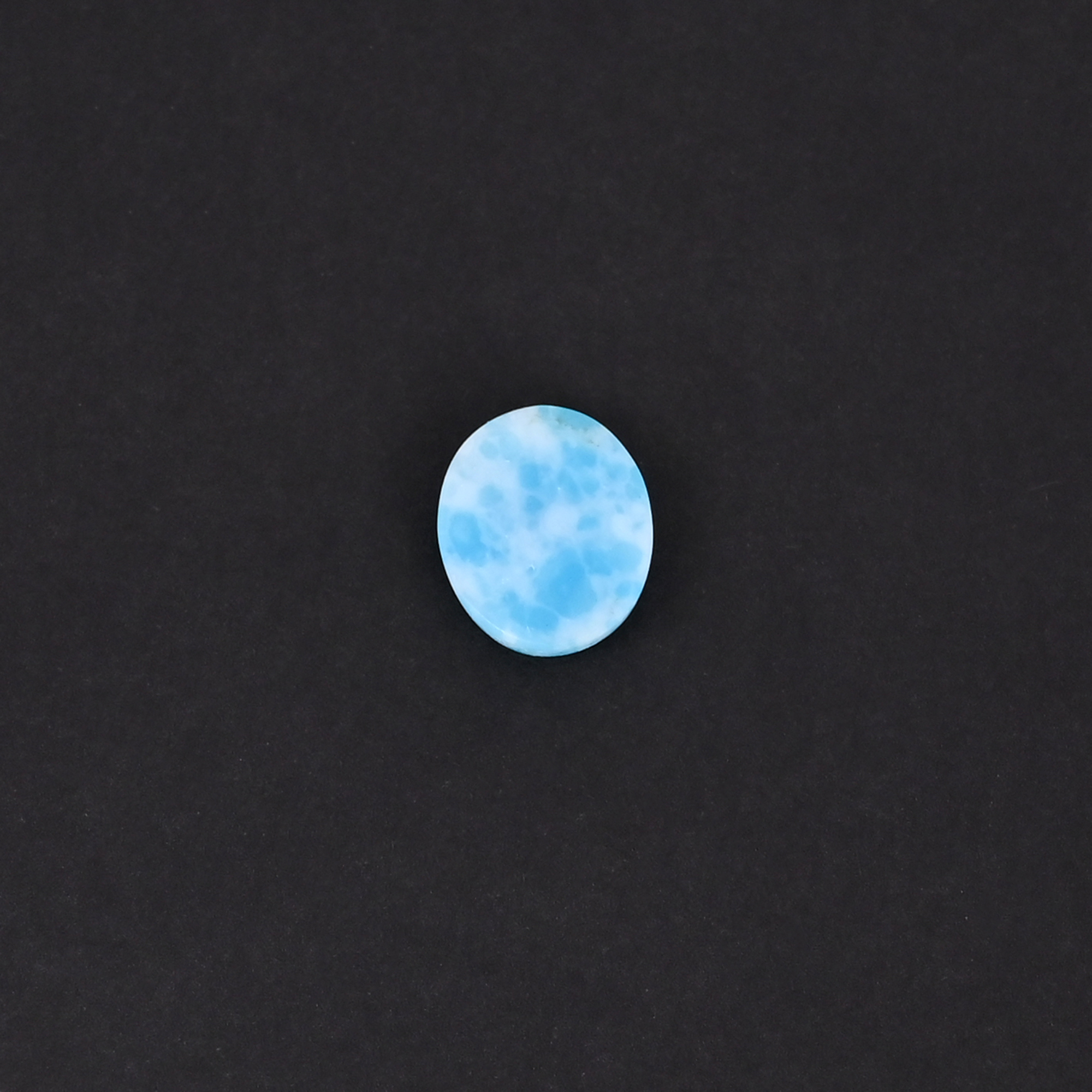 Synthetic Larimar Gemstone Oval Shape 220 Carat 8x10mm