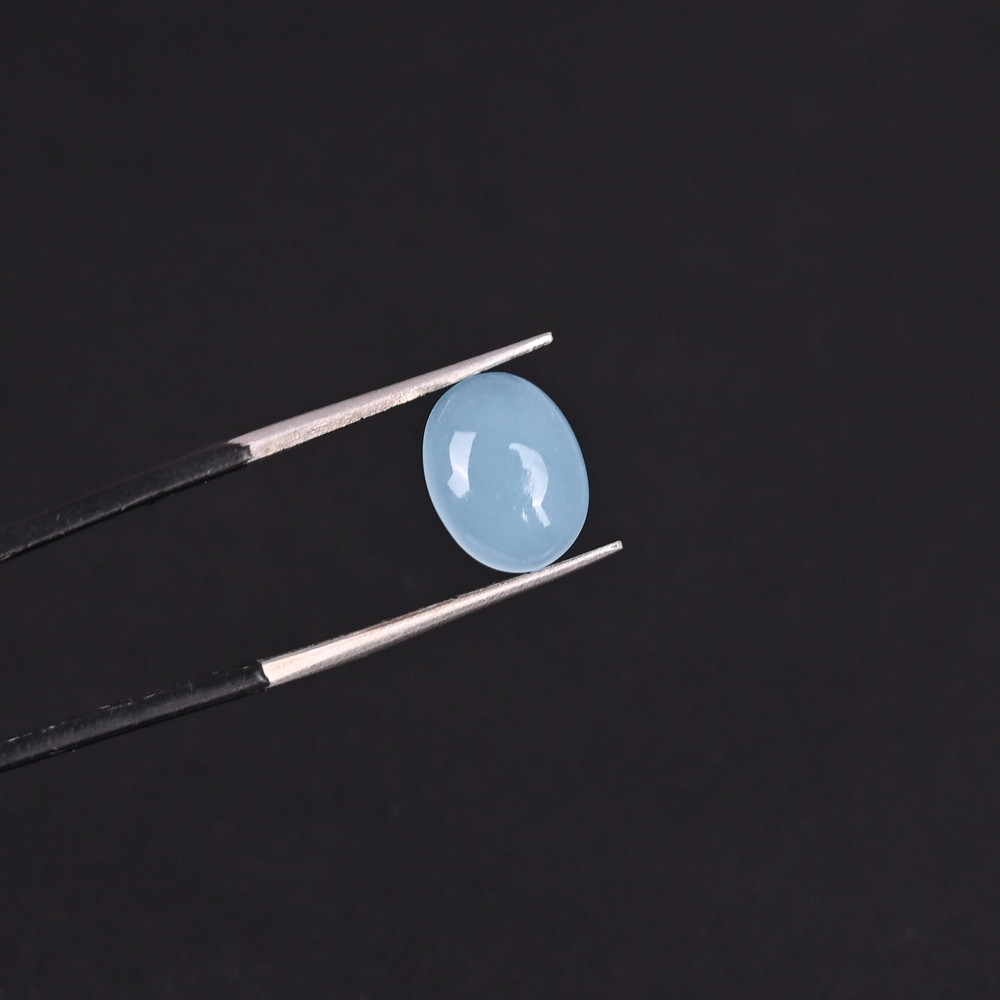 Image of Seafoam chalcedony Gemstone Oval Shape 1.60 Carat 10x8mm