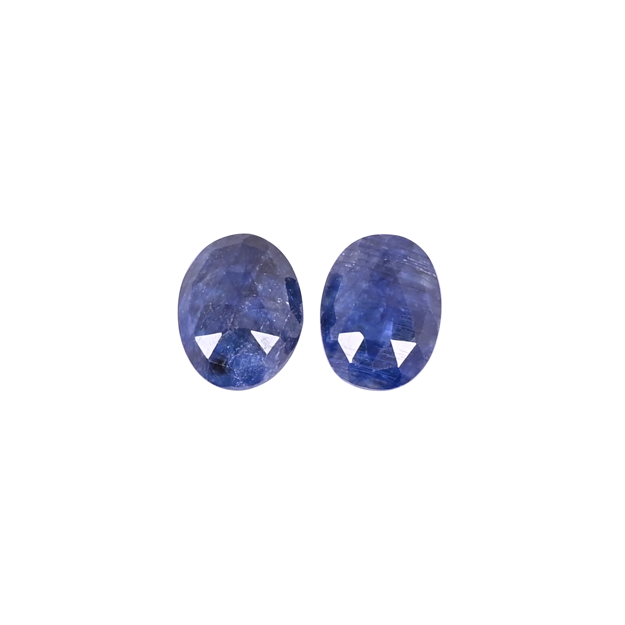 Blue Sapphire Corundum 162 Carat  1 Pair Weight 15x12mm Oval Shape Loose Gemstone