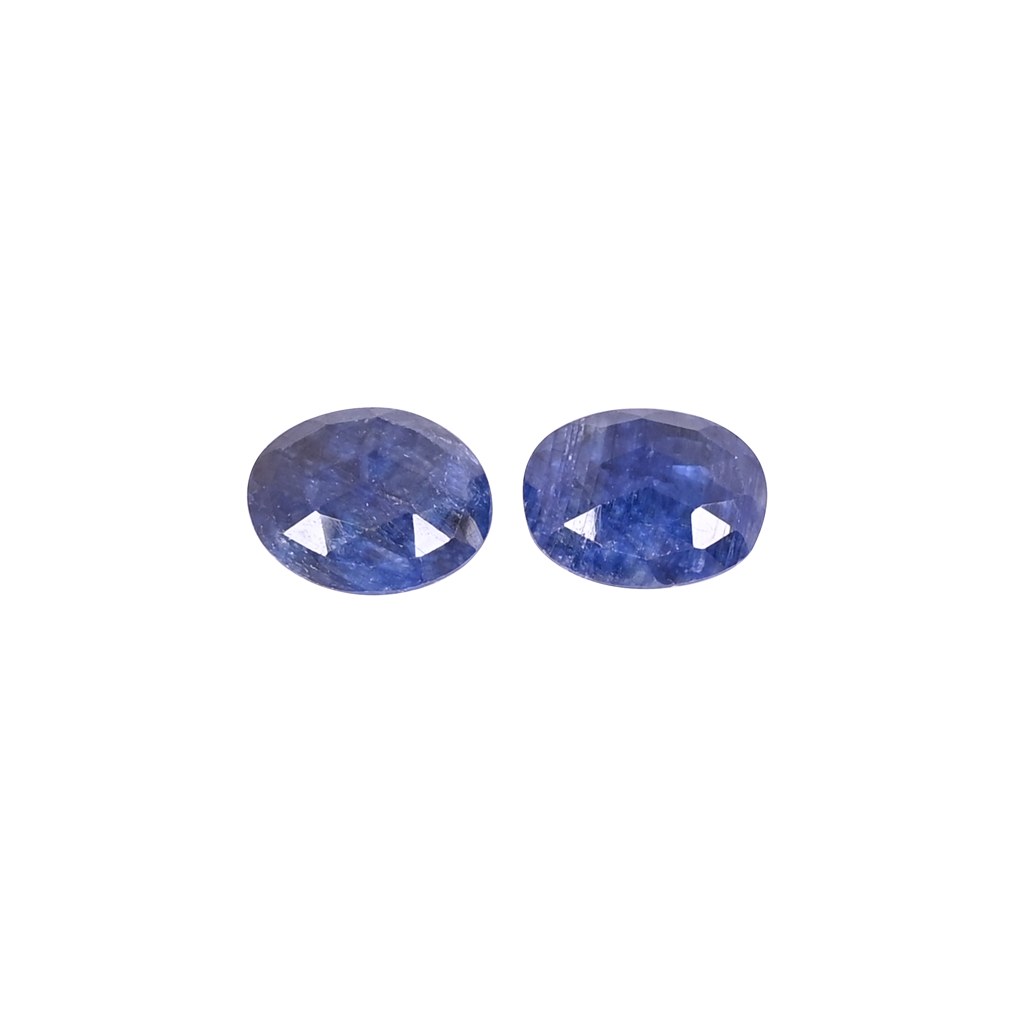 Blue Sapphire Corundum 162 Carat  1 Pair Weight 15x12mm Oval Shape Loose Gemstone