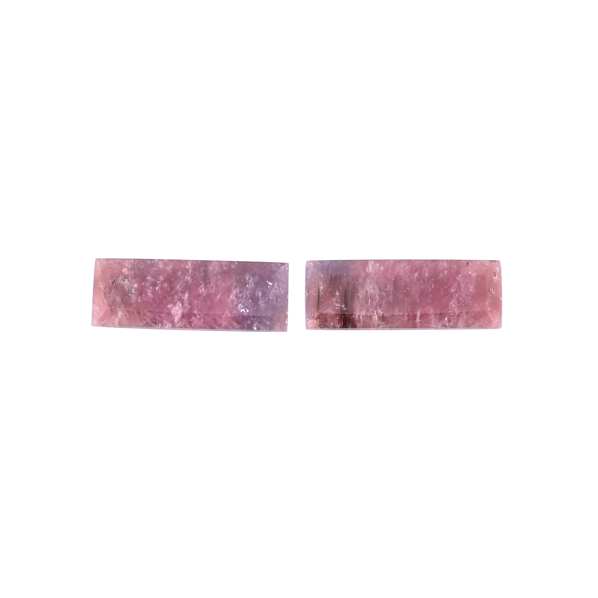Natural Multi Sapphire 406 Carat 1 Pair Weight  32x12mm Rectangle Shape Loose Gemstone