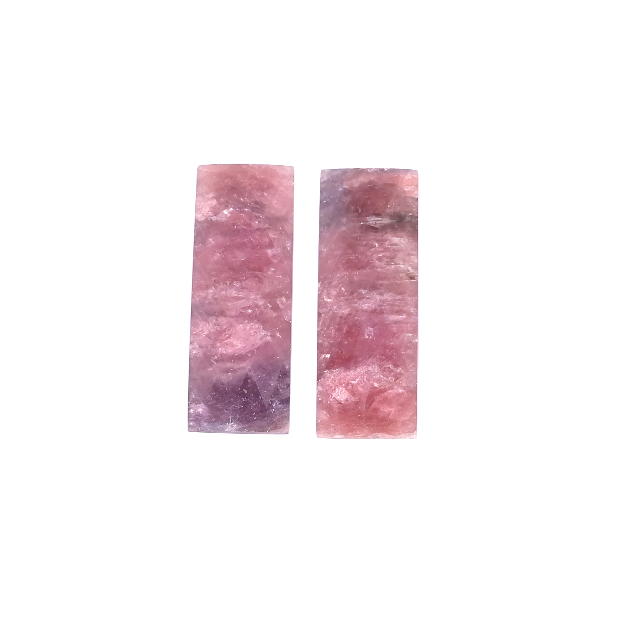 Natural Multi Sapphire 406 Carat 1 Pair Weight  32x12mm Rectangle Shape Loose Gemstone