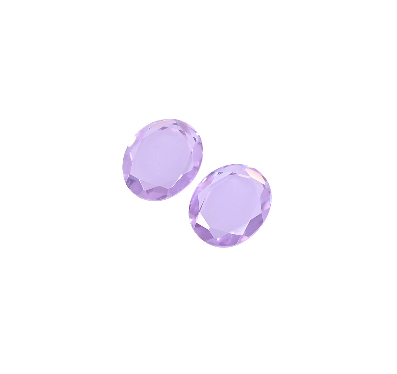 Cubic Zirconia 153 Carat 1 Pair Weight  11x9mm Oval Shape Loose Gemstone