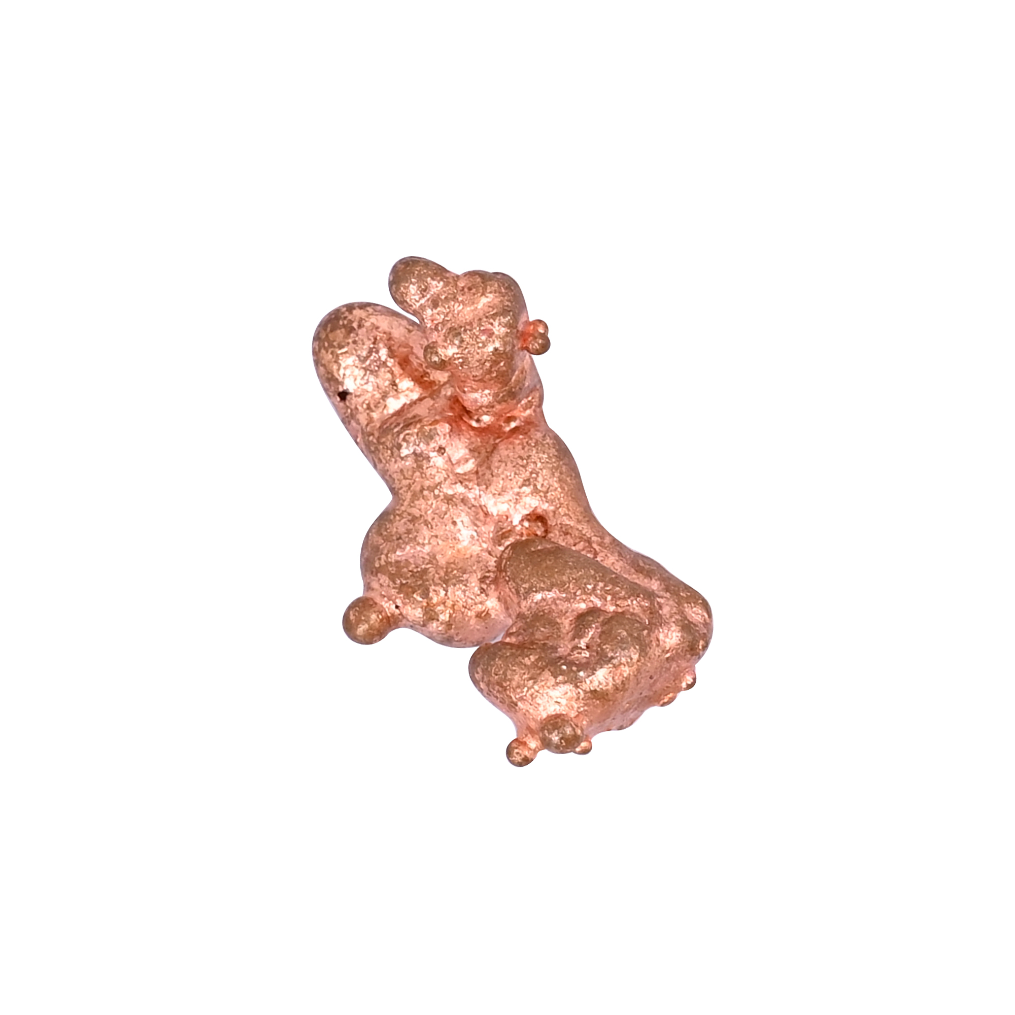 Native Copper 629 Carat 30x15mm Fancy Shape Loose Gemstone