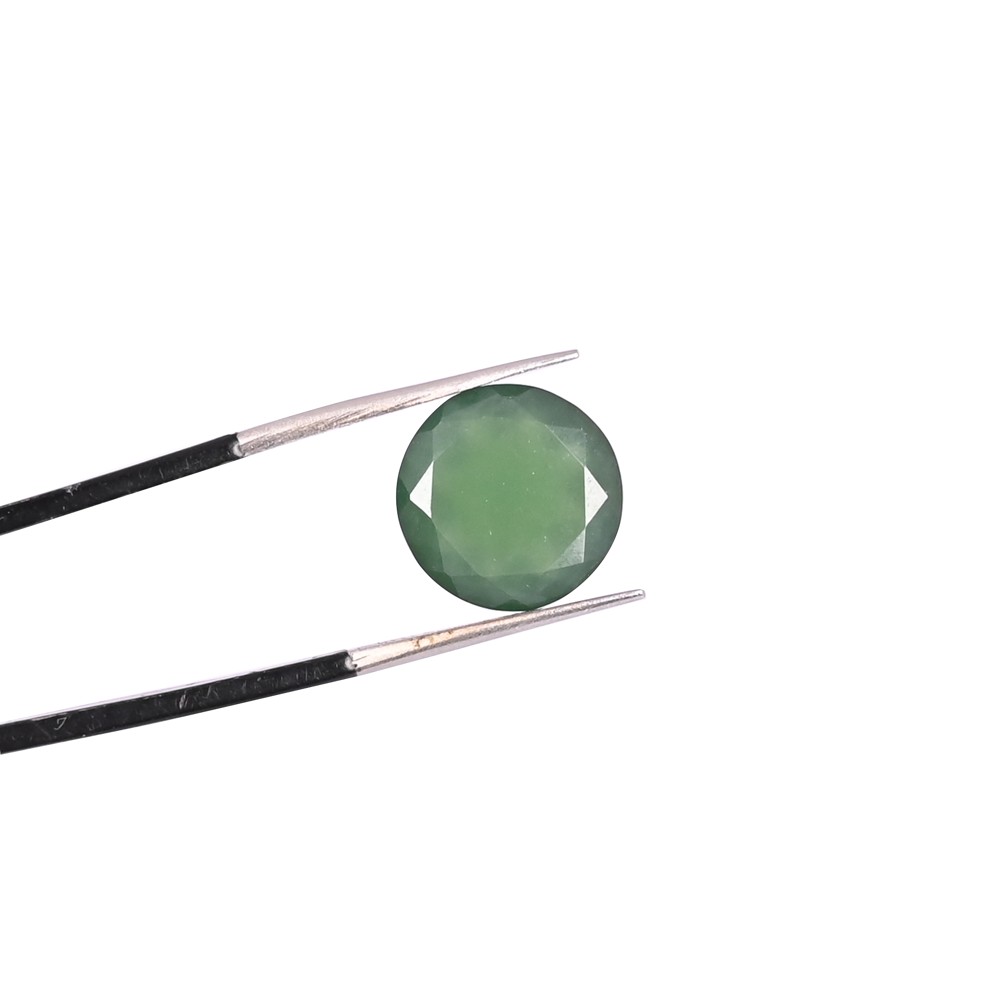 Green Escora Jasper 204 Carat 4 Pieces Weight  12x12mm Round Shape Loose Gemstone
