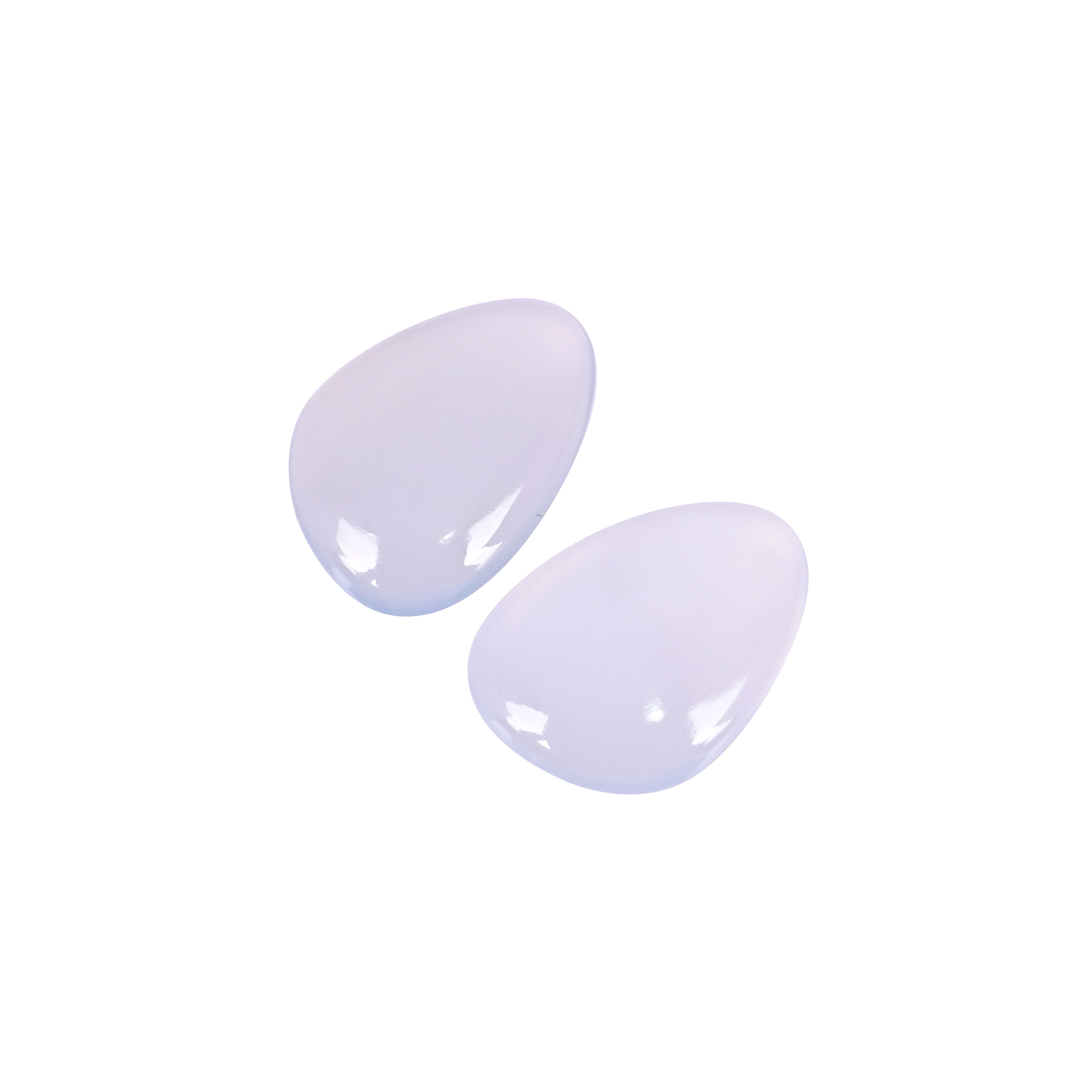 Natural  Chalcedony 59 Carat  1 Pair Weight  14x10mm Fancy Shape Loose Gemstone