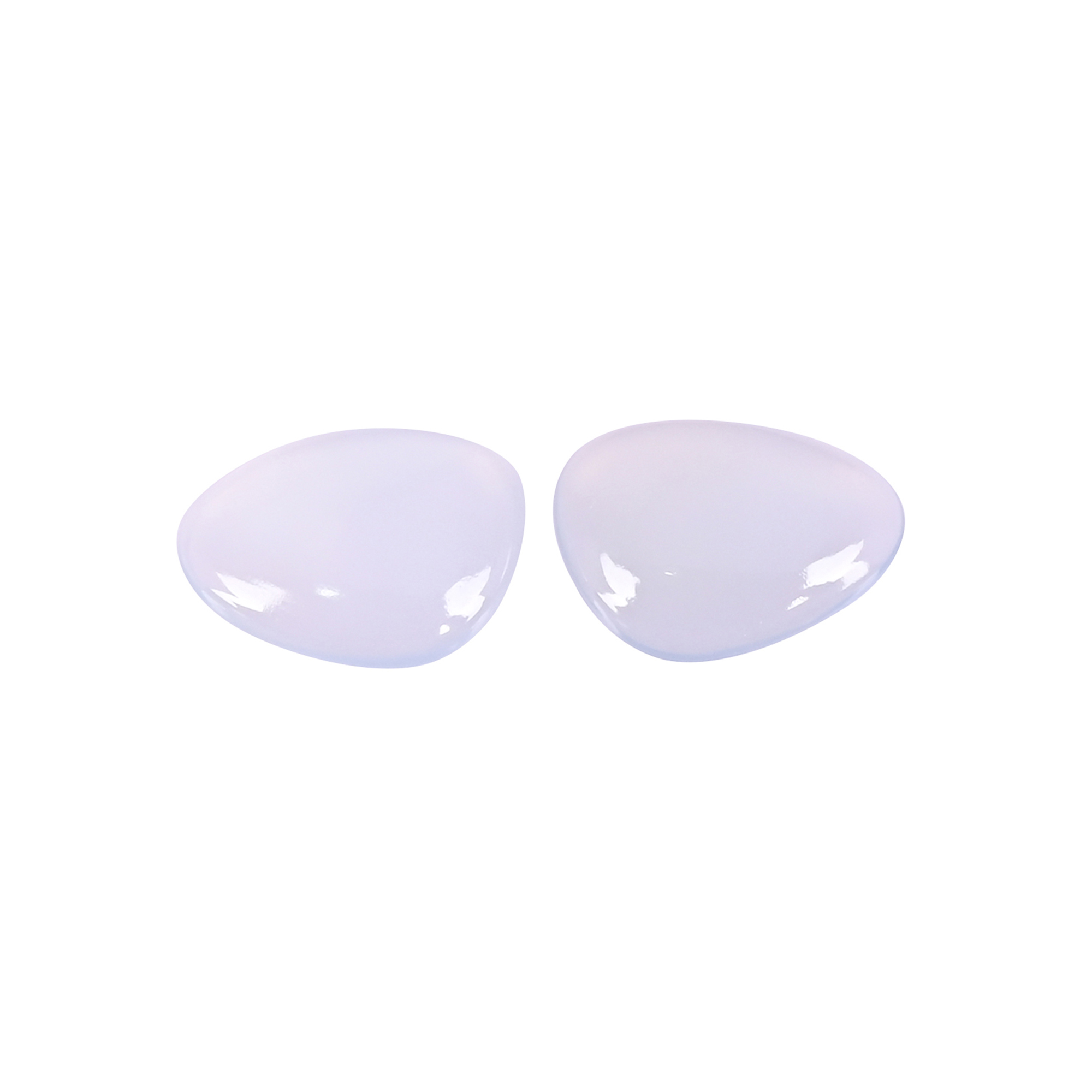 Natural  Chalcedony 59 Carat  1 Pair Weight  14x10mm Fancy Shape Loose Gemstone